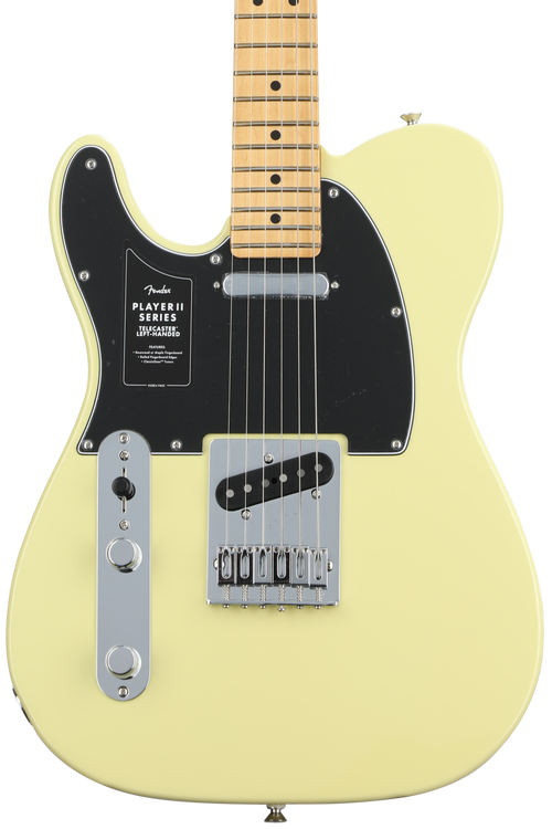 Fender Player II Telecaster Left handed Electric Guitar Hialeah Yellow with Maple Fingerboard Sweetwater