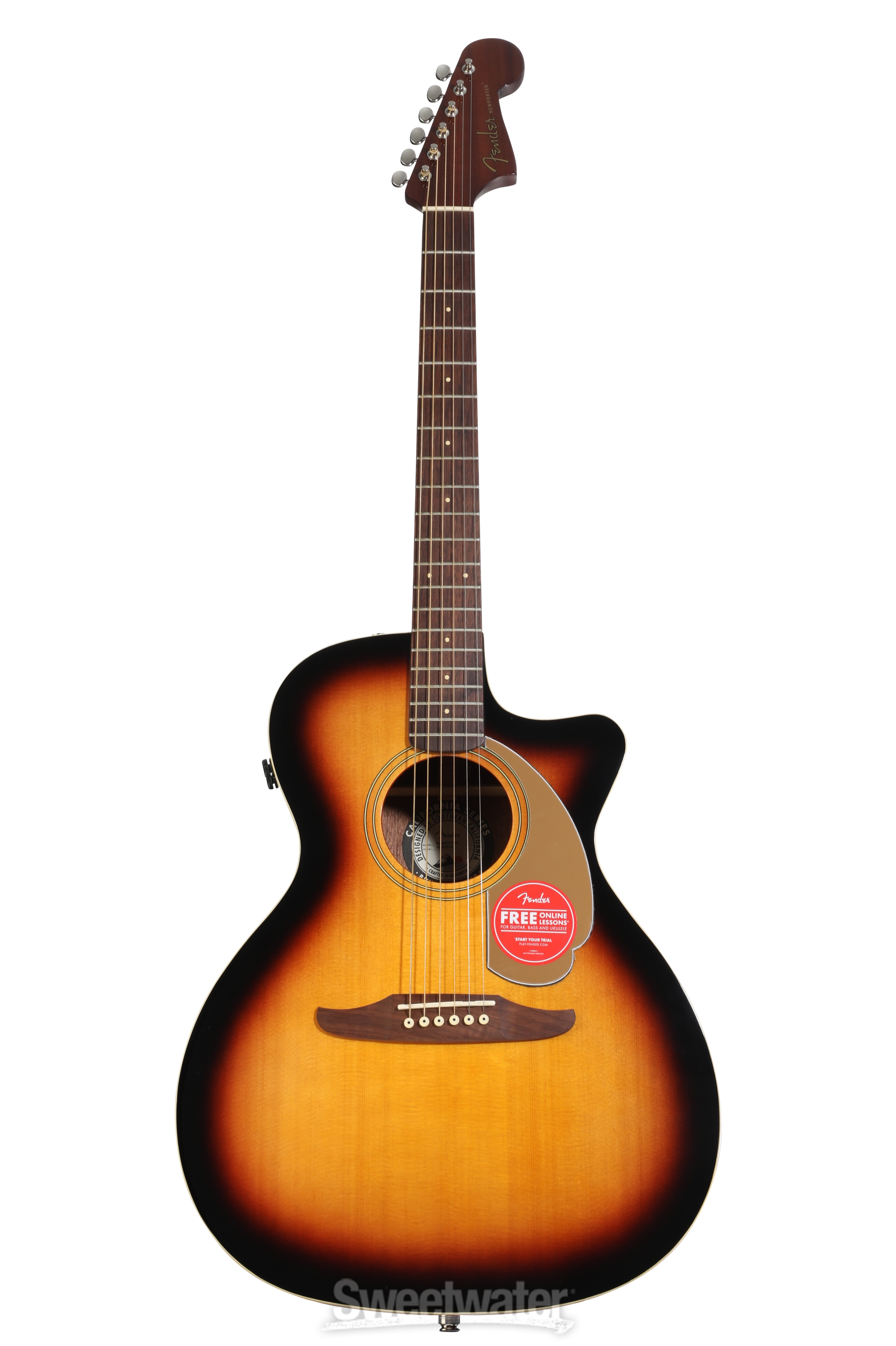Fender Newporter Player Acoustic-electric Guitar - Sunburst