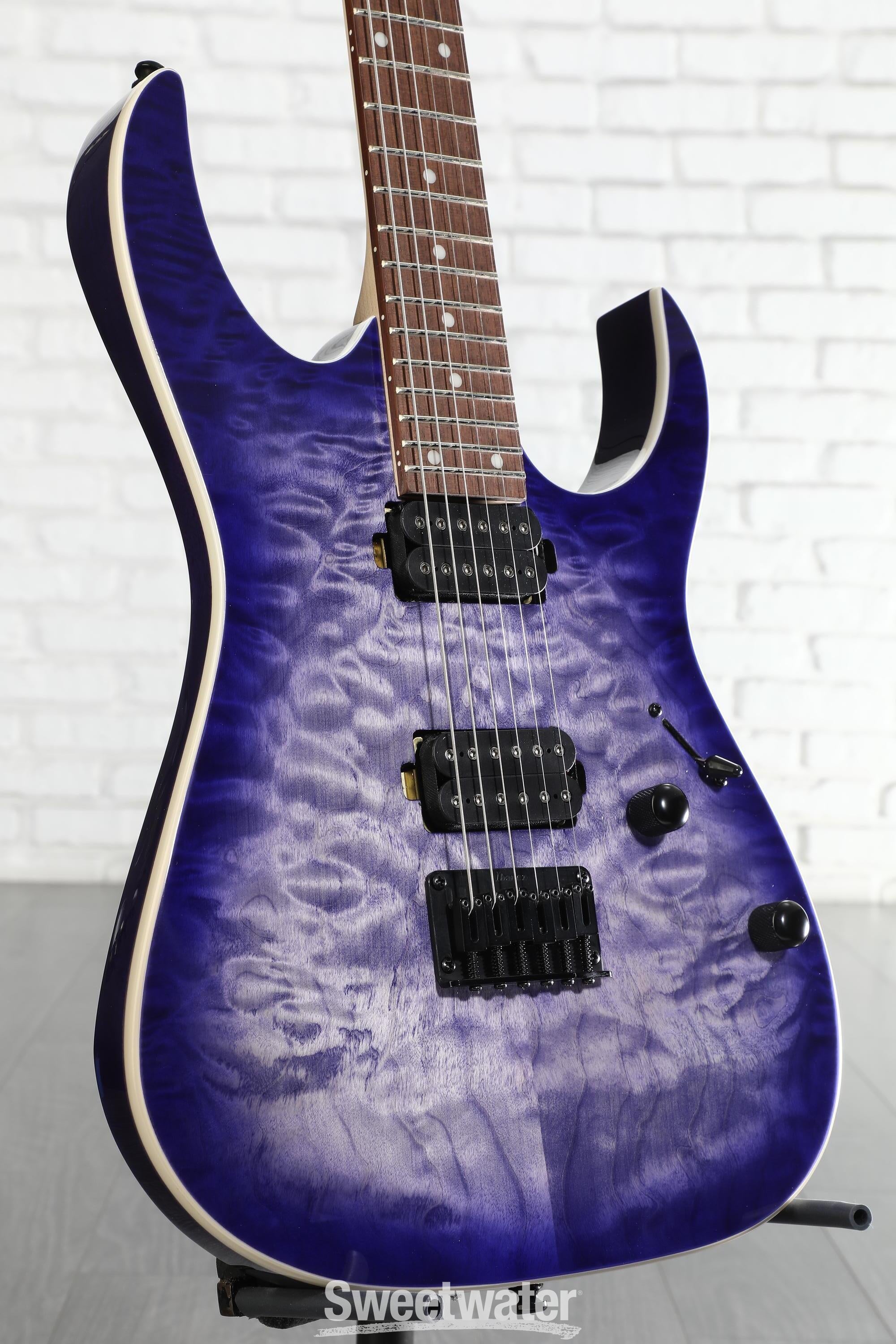 Ibanez RG421QM Electric Guitar - Cerulean Blue Burst | Sweetwater