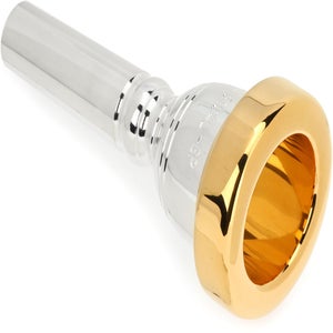Yamaha Large Shank Trombone Mouthpiece - 51C4 with Gold-plated Rim and Cup