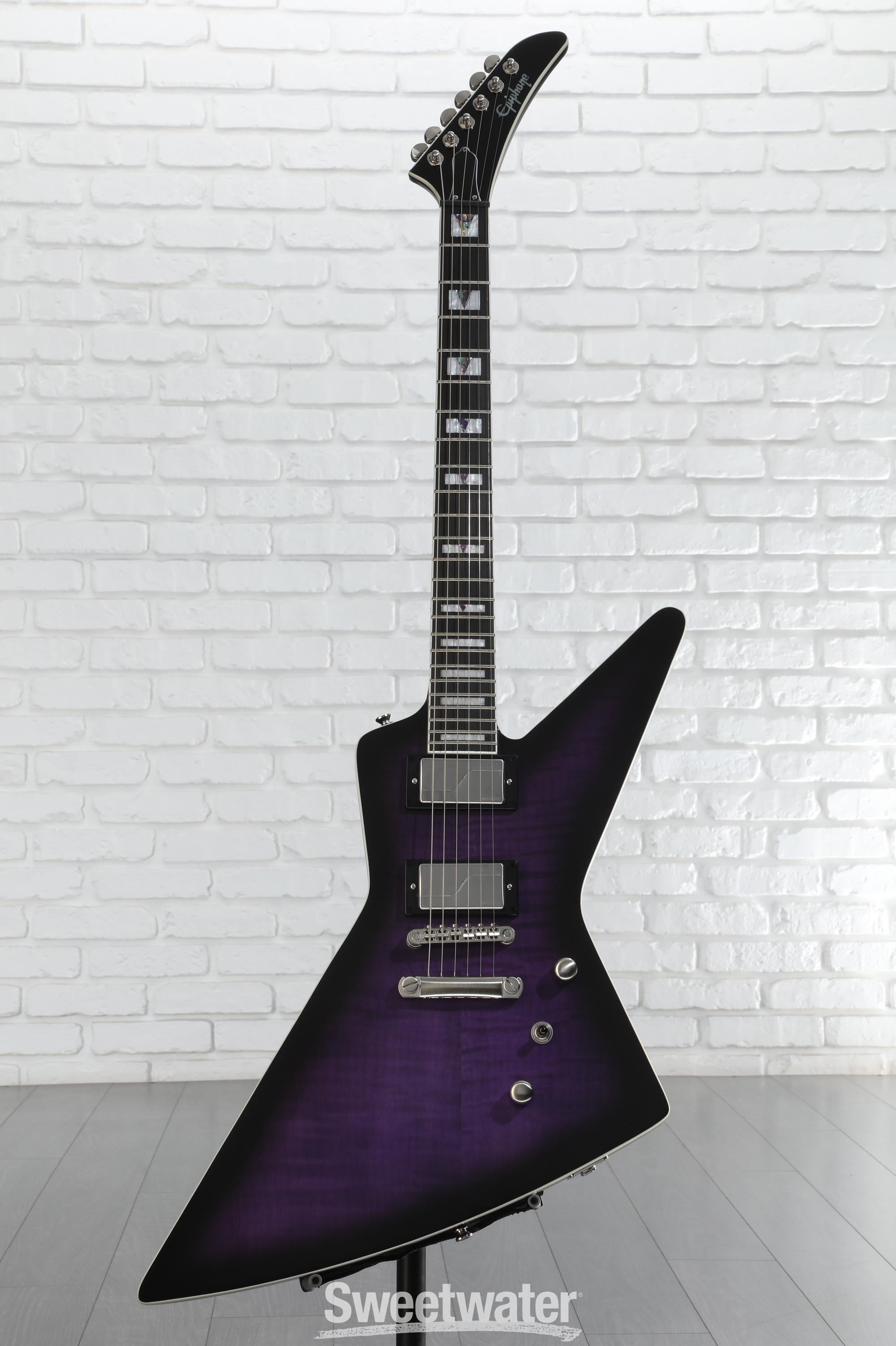 【PLEK調整済】EPIPHONE エピフォン Extura Prophecy Epiphone Extura Prophecy Electric Guitar - Purple Tiger Aged