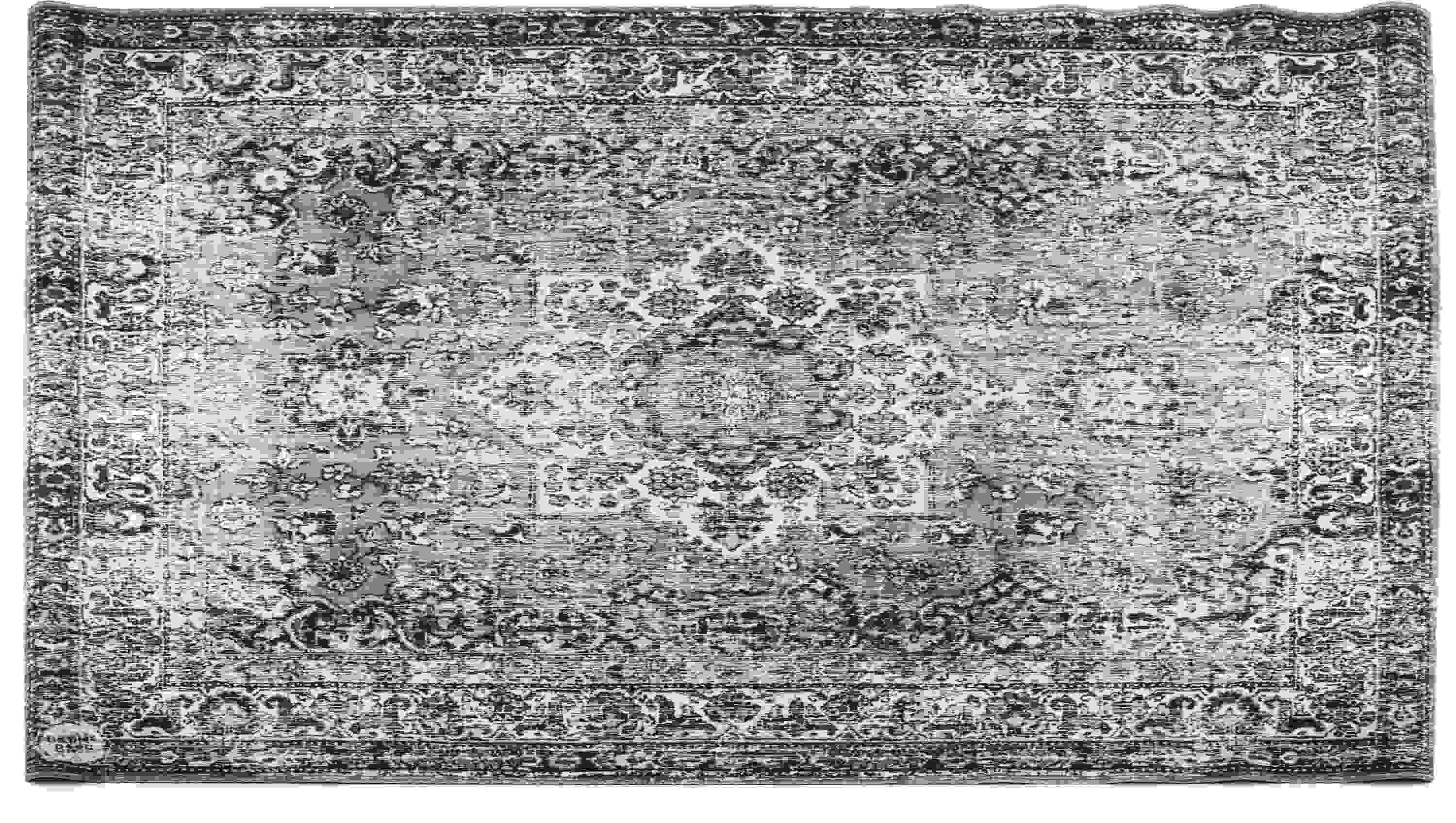 Drum N Base Vintage Persian Style Stage Rug - 6 x 5.25 foot Gray ...