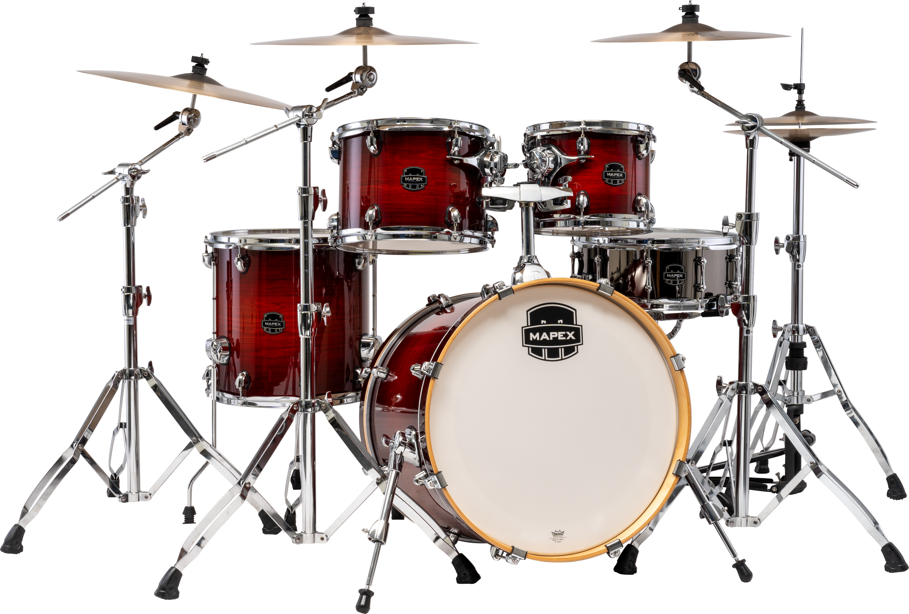 Mapex Armory 5-piece Fusion Shell Pack - Red Onyx Burst | Sweetwater