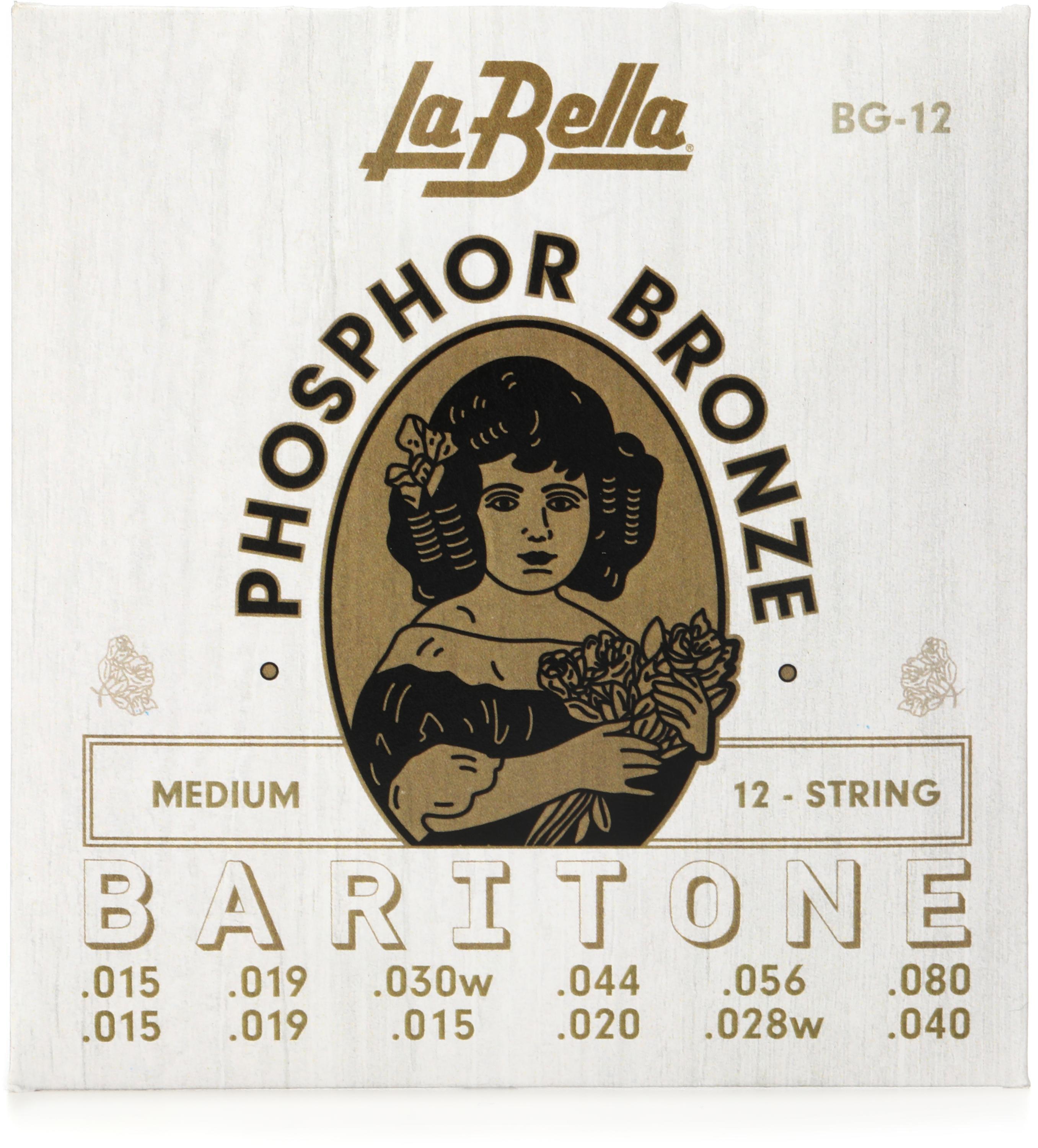 La Bella BG-12 Phosphor Bronze Acoustic Baritone Guitar