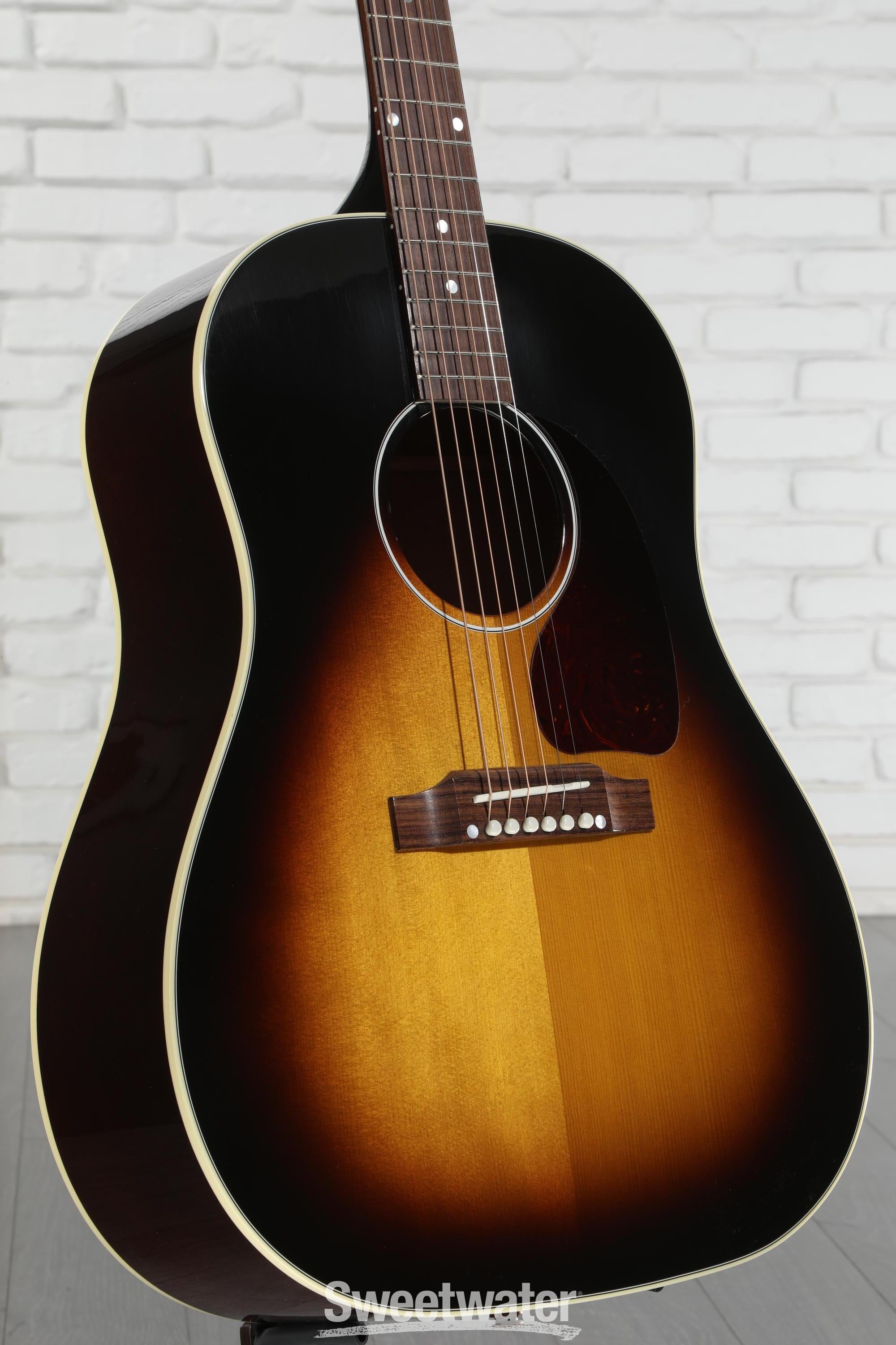GibsonアコギJ-45スタンダード2015Vintage sunburst Gibson Acoustic J-45 Standard Acoustic Guitar - Vintage