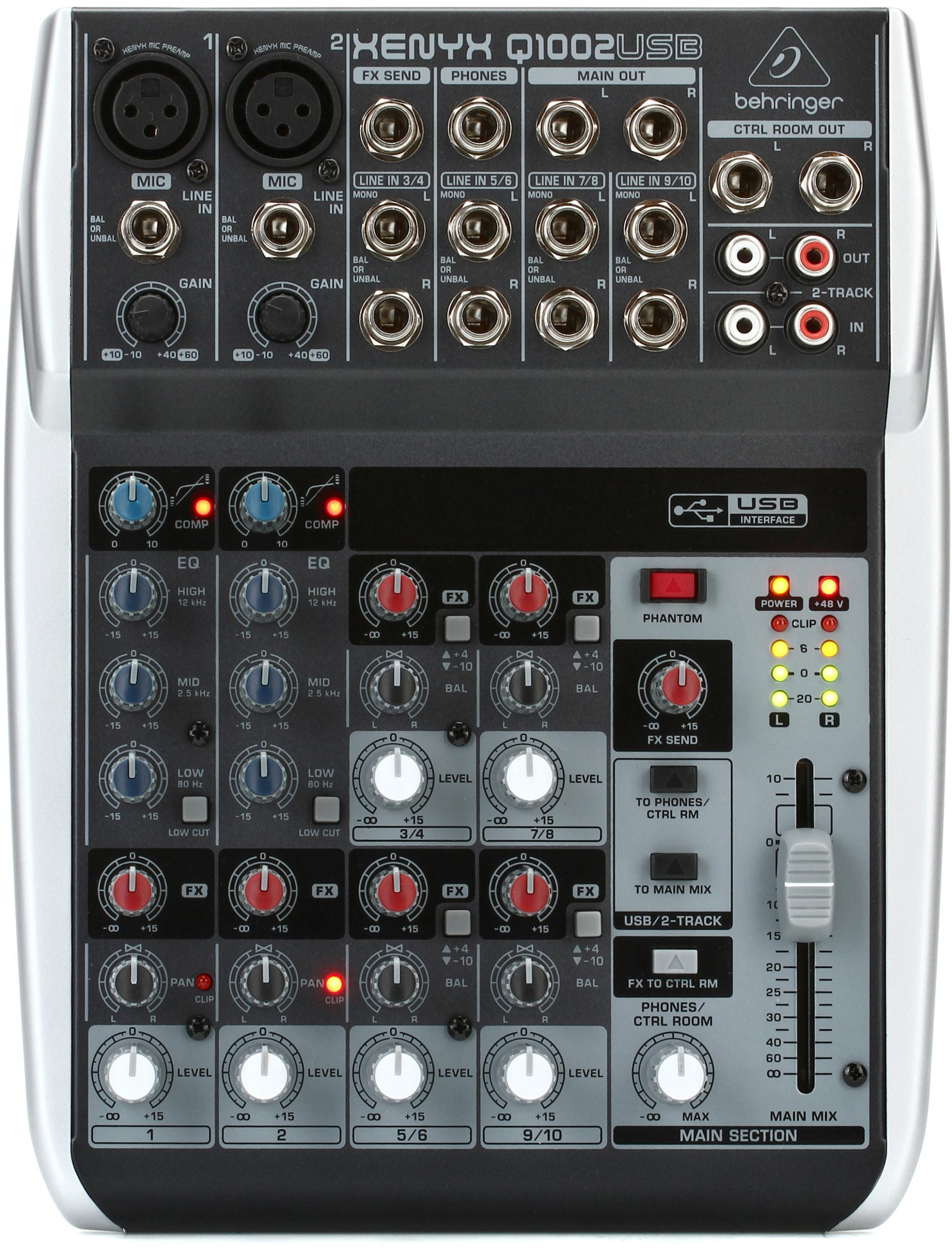 Behringer Xenyx Q1002USB Mixer with USB