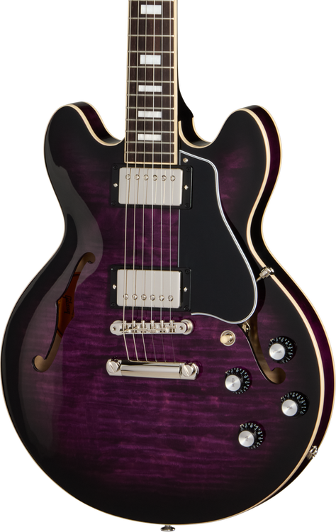 Gibson ES-339 Figured Electric Guitar - Dark Purple Burst | Sweetwater