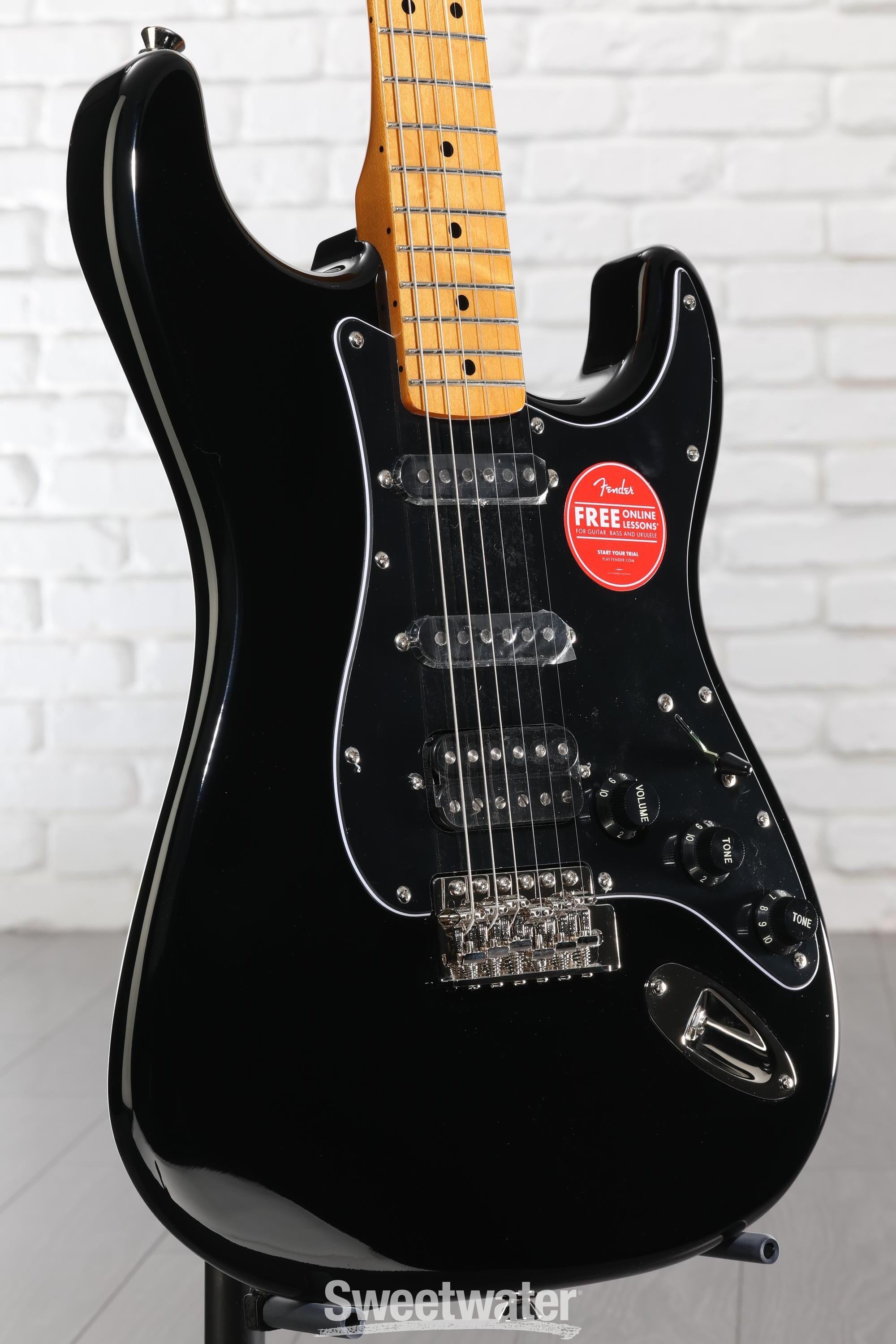 Squier Classic Vibe '70s Stratocaster HSS - Black with Maple