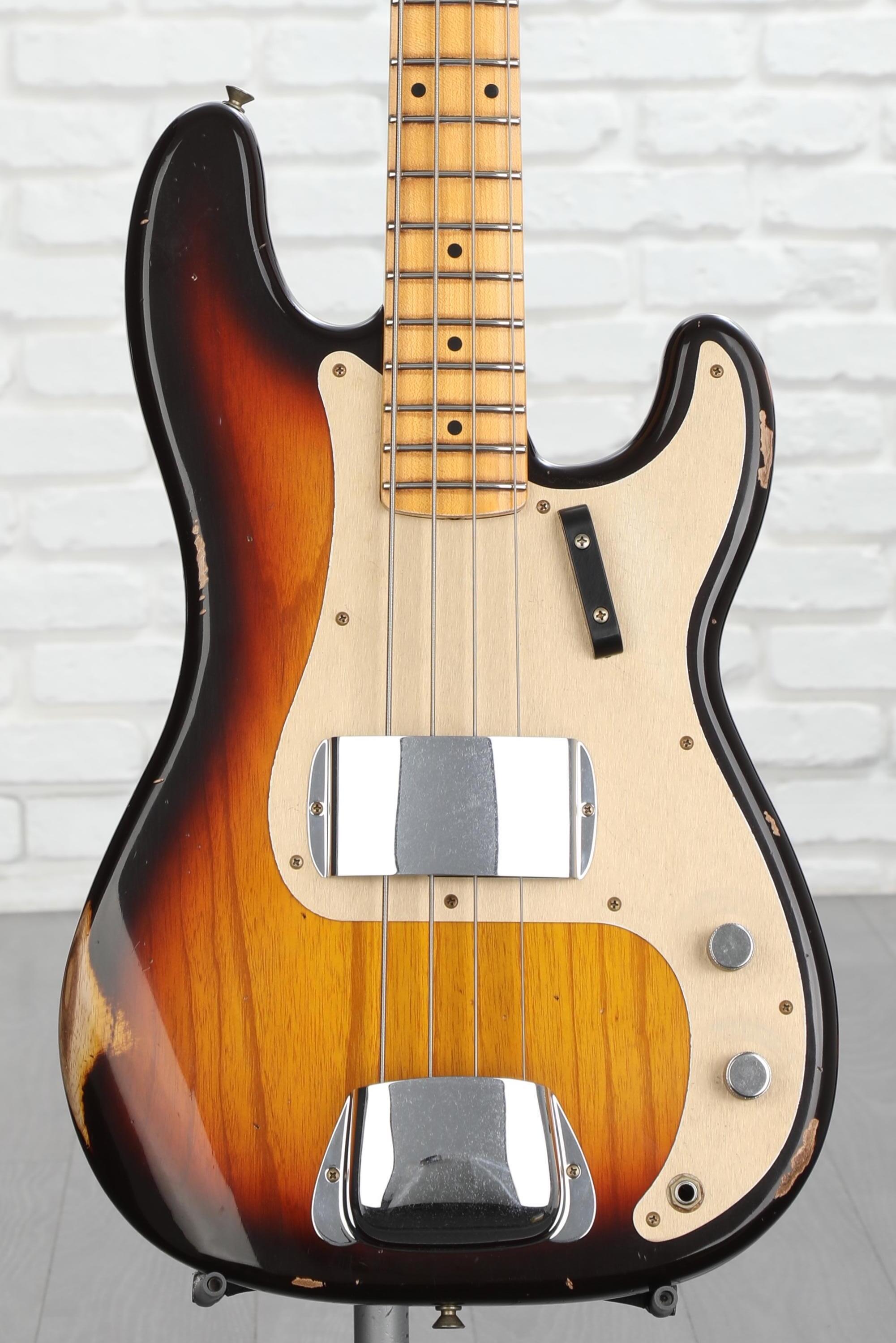 Fender Custom Shop 1958 Precision Bass Relic - Aged Chocolate 3-color ...