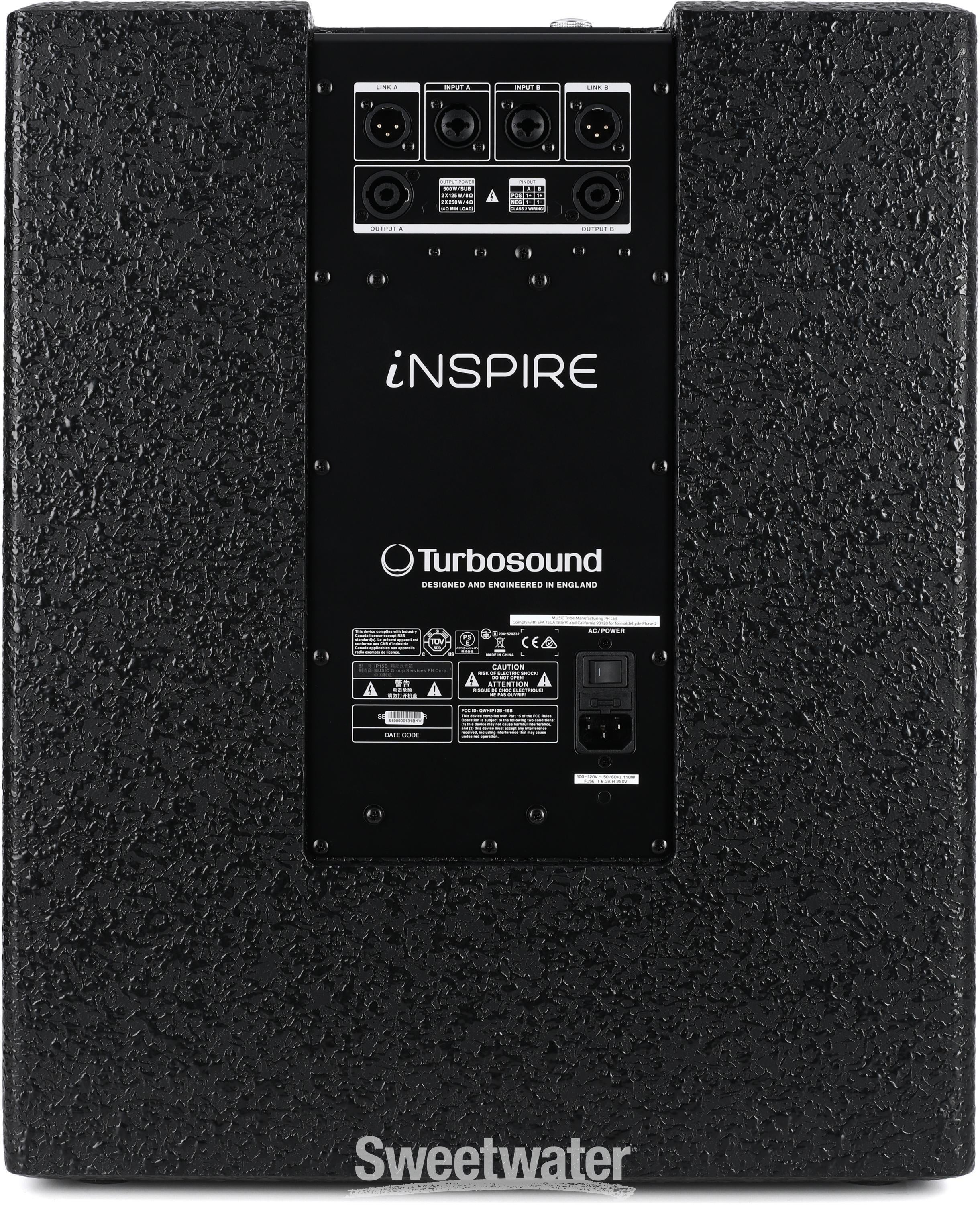 Turbosound iNSPIRE iP15B 1000W 15 inch Powered Subwoofer