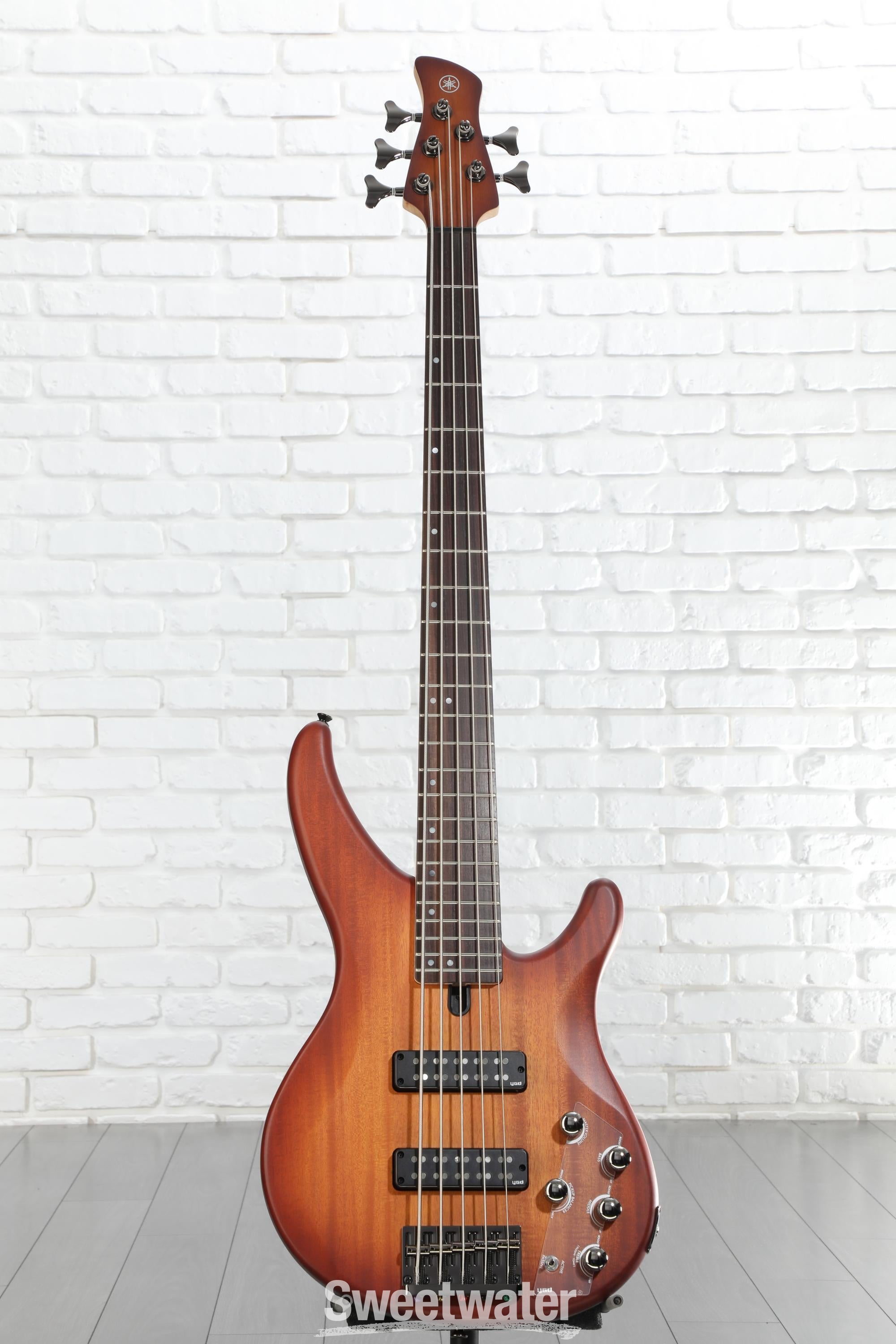 Yamaha TRBX505 5-string Bass Guitar - Brick Burst Reviews | Sweetwater