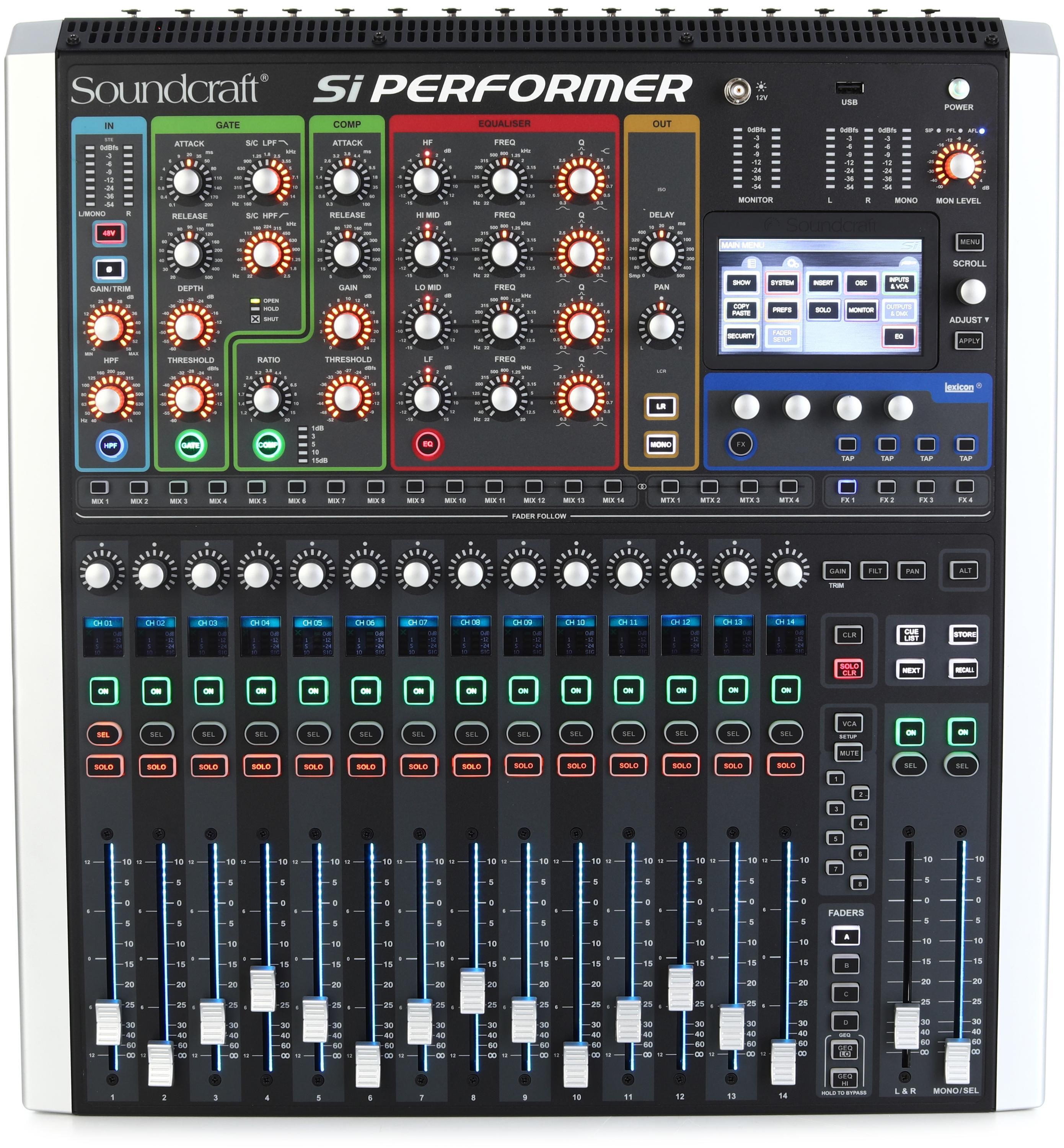 Soundcraft Si Performer 1 80-channel Digital Mixer with DMX Control |  Sweetwater