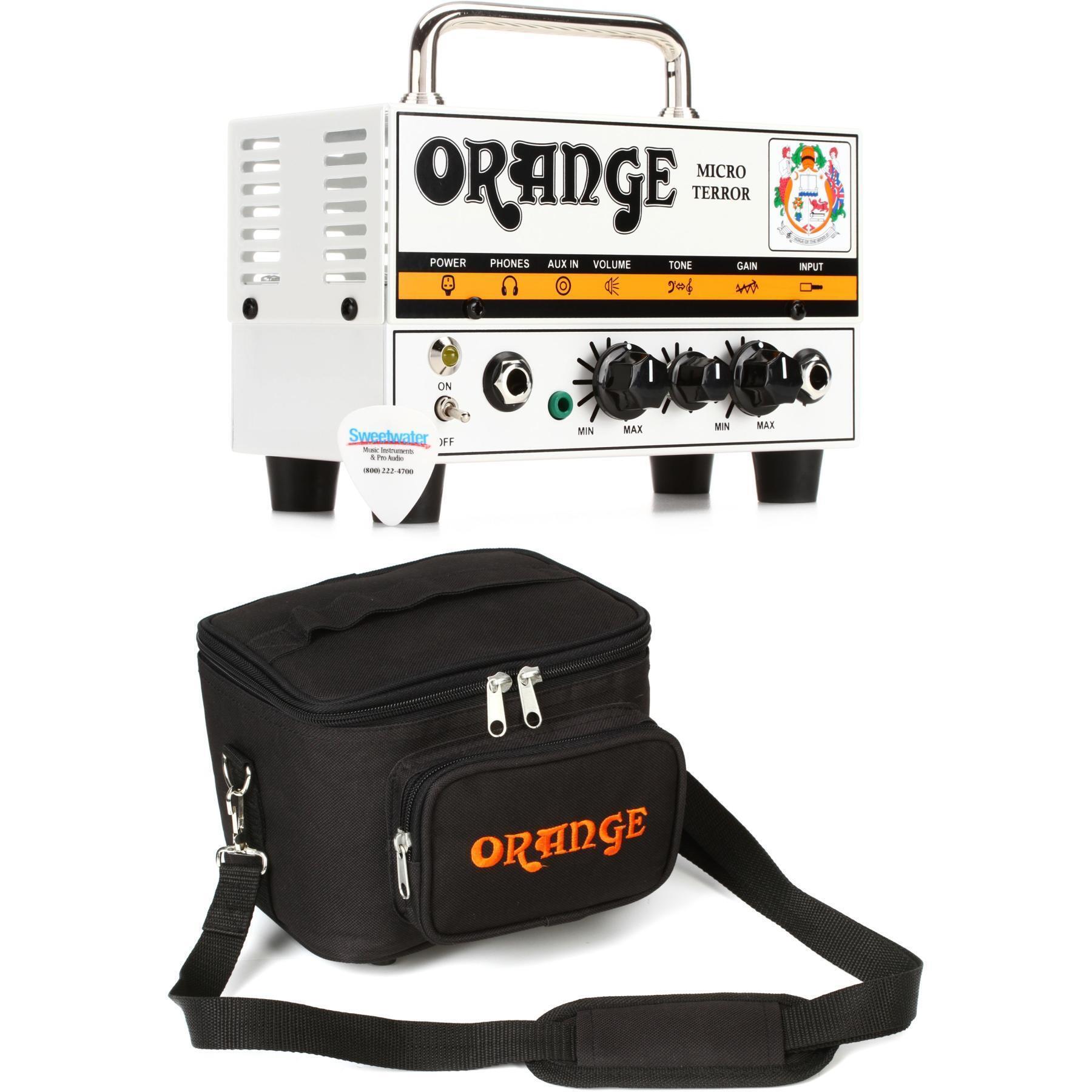 Orange Micro Terror 20-watt Head with Carrying Bag