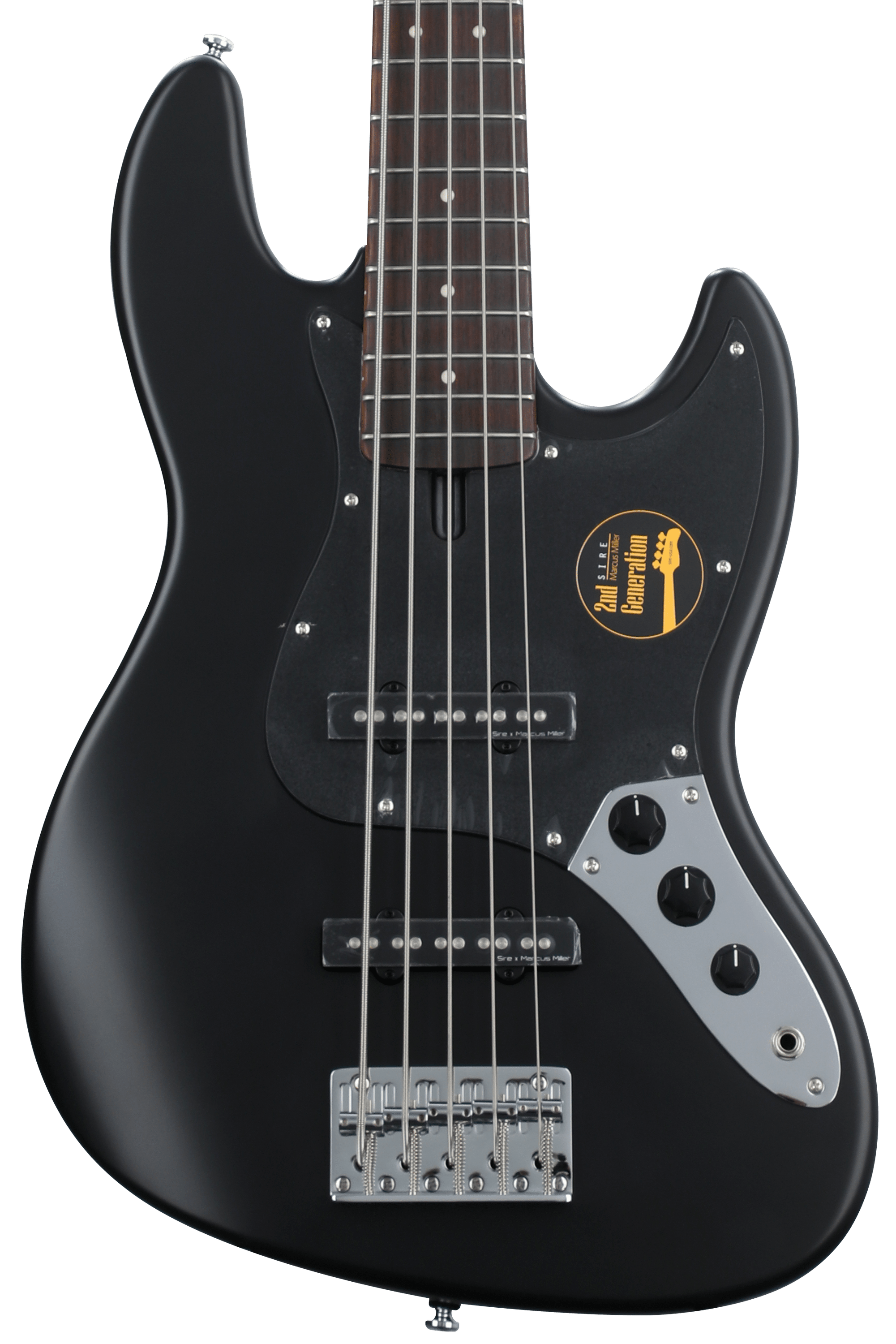 Sire Marcus Miller V3P 5-string Bass Guitar - Black Satin | Sweetwater