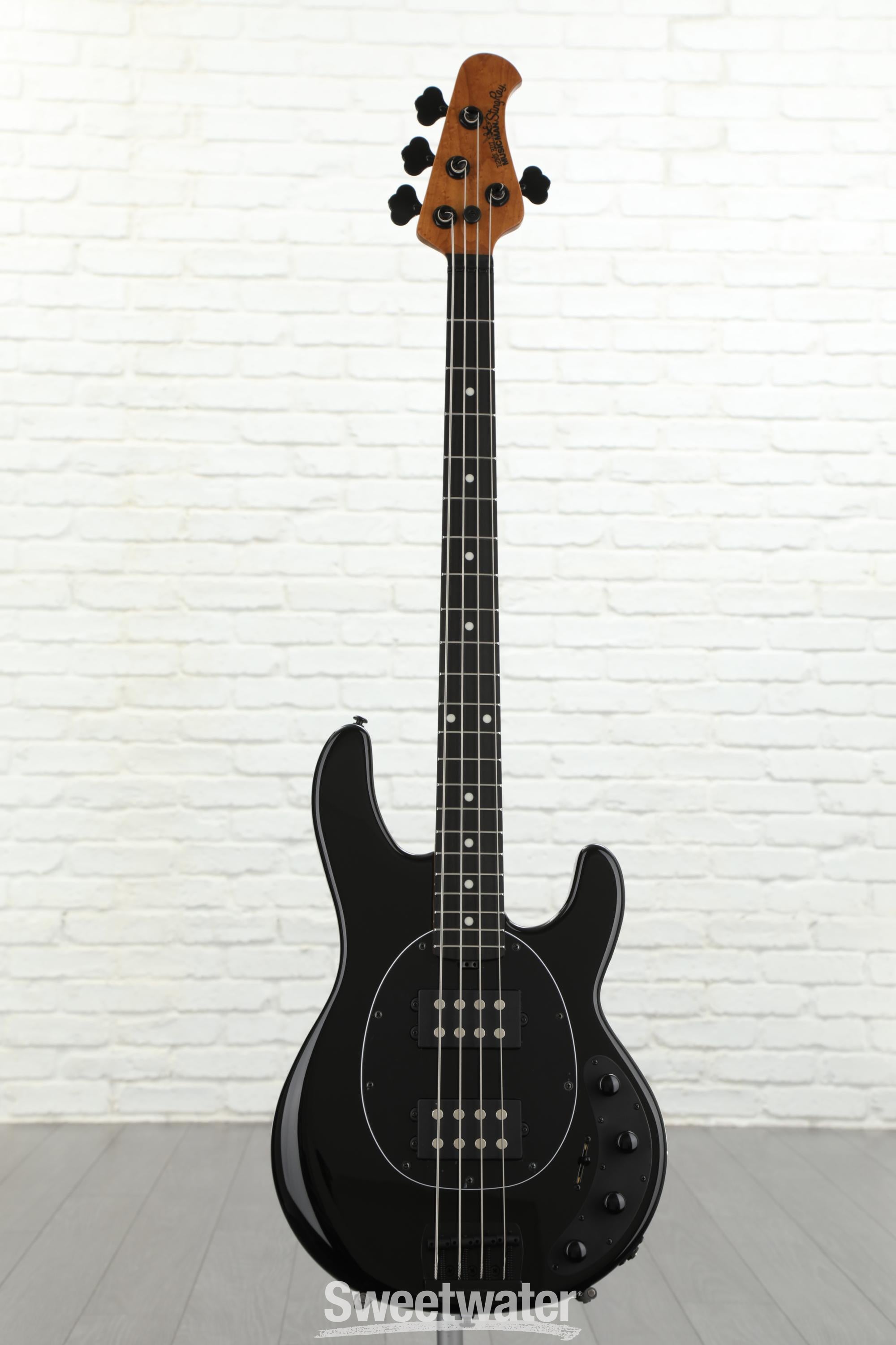 Ernie Ball Music Man StingRay Special HH Bass Guitar - Jet Black