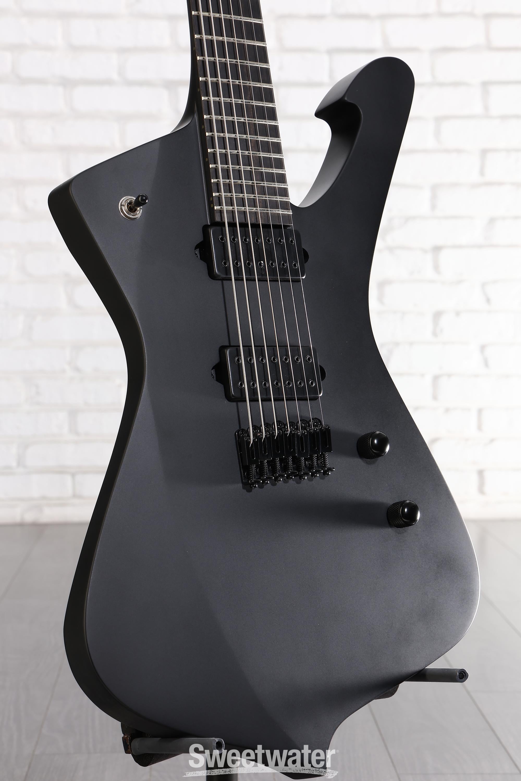 Photo of Ibanez Iron Label Iceman 7-string - Black Flat