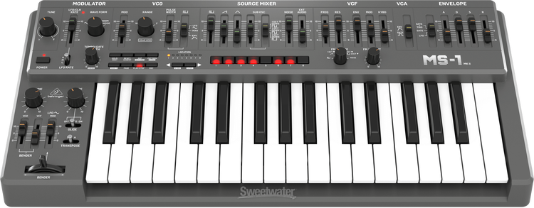 鍵盤楽器 BEHRINGER MS-101 MK II RD Behringer MS-1 MK II-RD 32-key Monophonic Analog Synthesizer