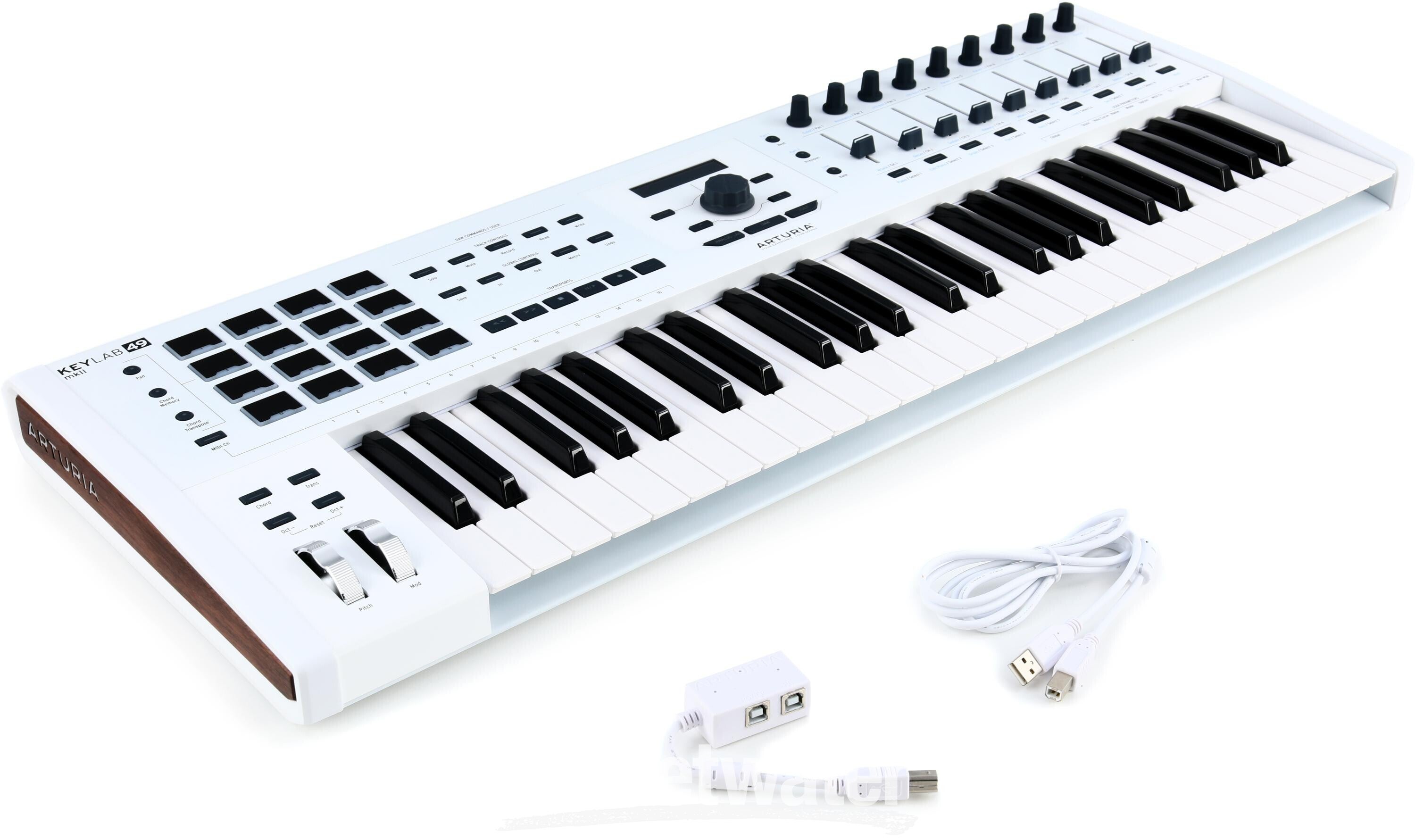 Arturia KeyLab 49 MkII 49-key Keyboard Controller - White | Sweetwater