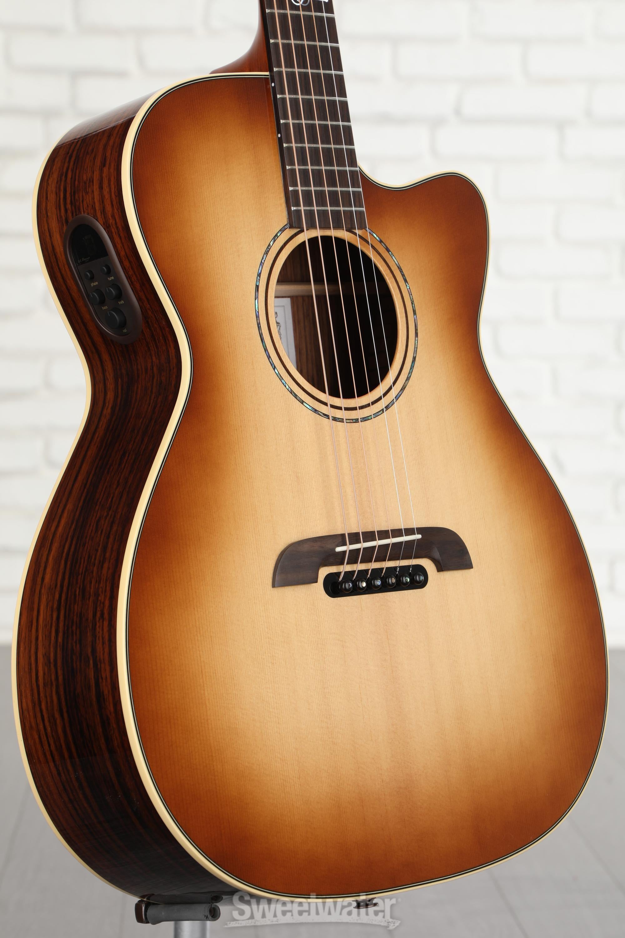 Alvarez FY70CE Yairi Standard Series Folk/OM Acoustic-electric Guitar -  Shadowburst
