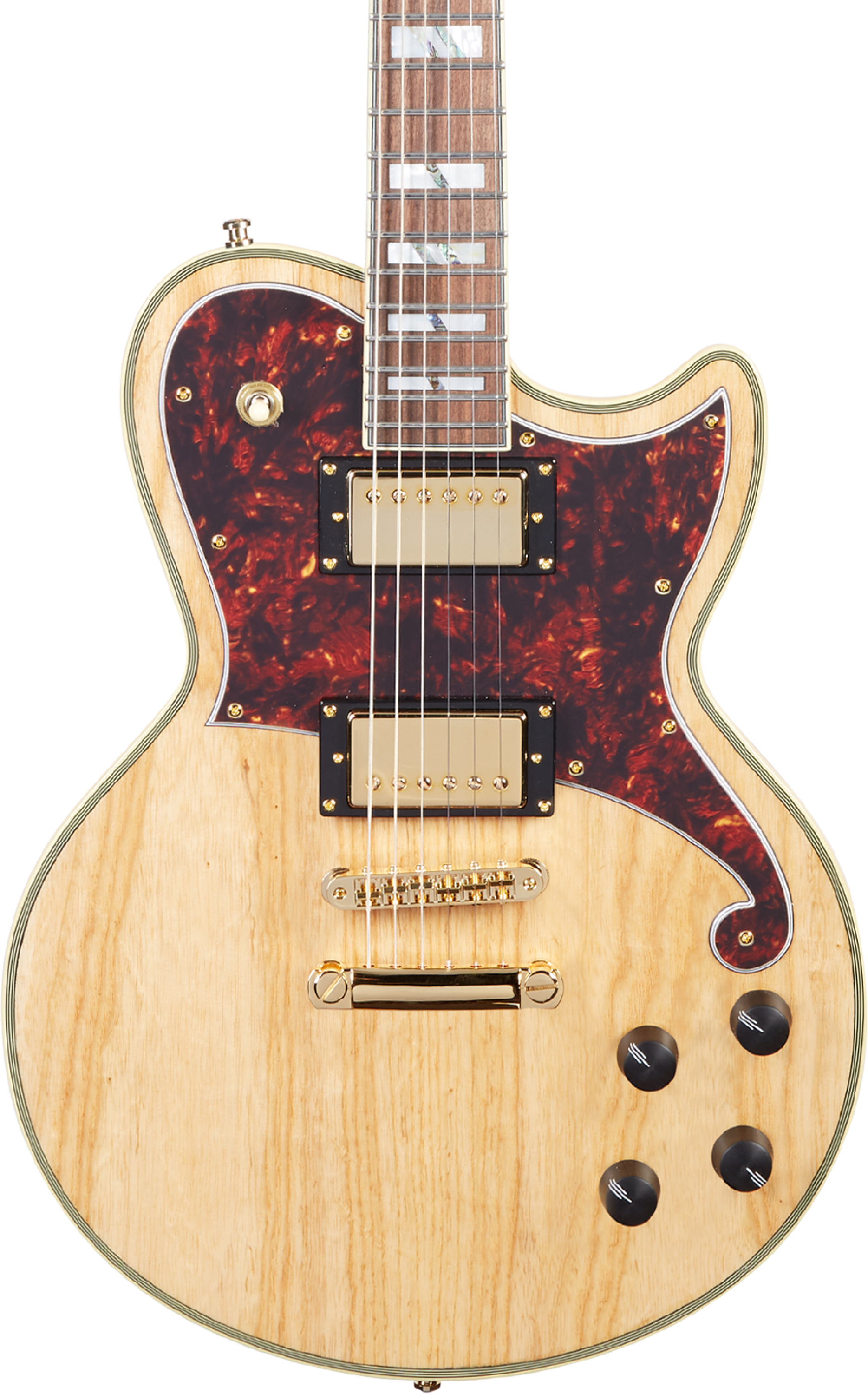 D'Angelico Deluxe Atlantic Electric Guitar - Natural Swamp Ash