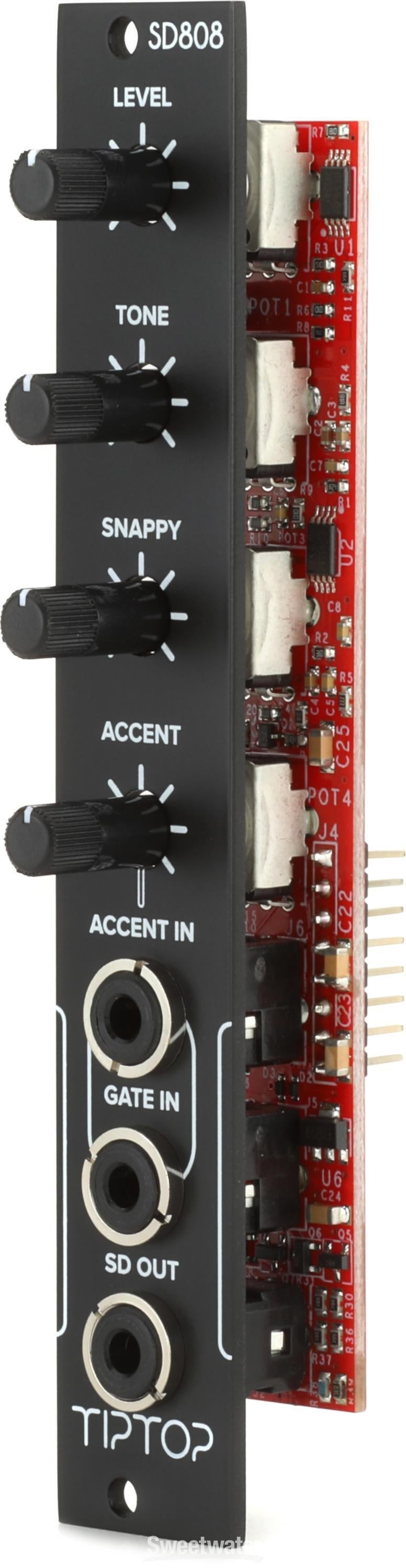 DTM・DAW EURORACK Tiptop Audio SD808 Tiptop Audio SD808 Eurorack Rimshot Module - Black | Sweetwater