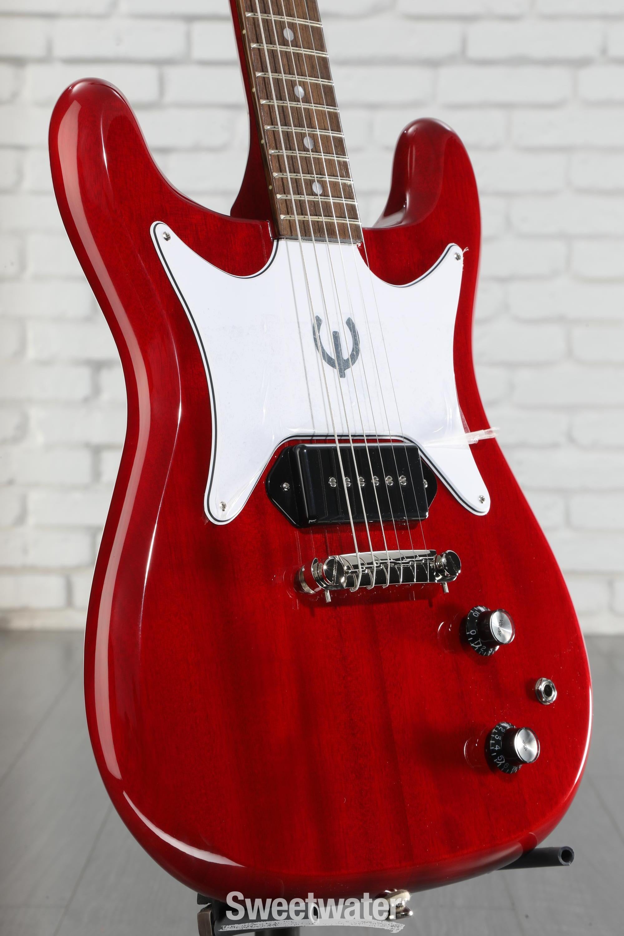 ギター Epiphone Coronet 2023 - Cherry Red Amazon.com: Epiphone Coronet 1 P90 Pickups Double Cutaway