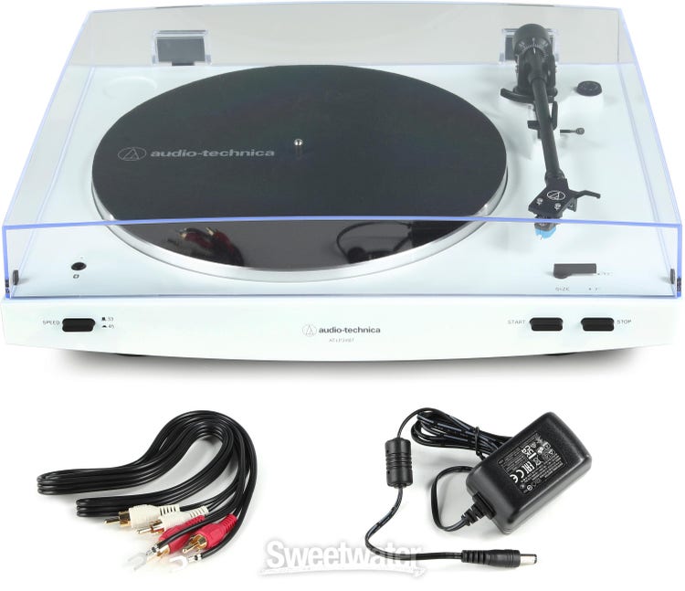 Audio-Technica AT-LP3XBT-WH Fully Automatic Wireless Belt-drive Turntable -  White