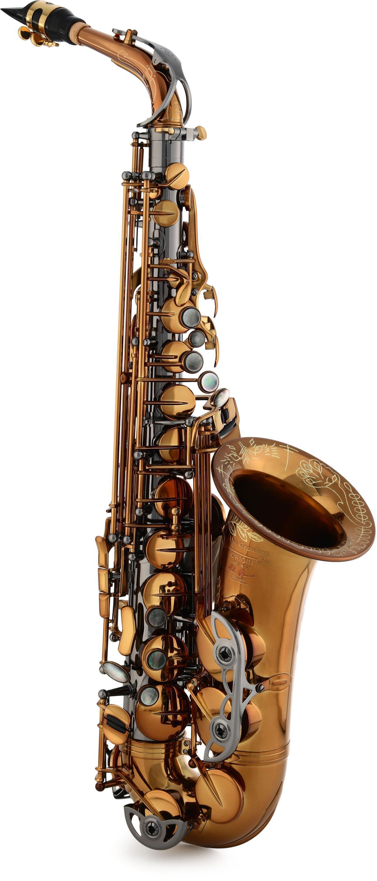 Growling Sax Origin Gen 3 Alto Sax Brown Gold & Black Nickel Sweetwater