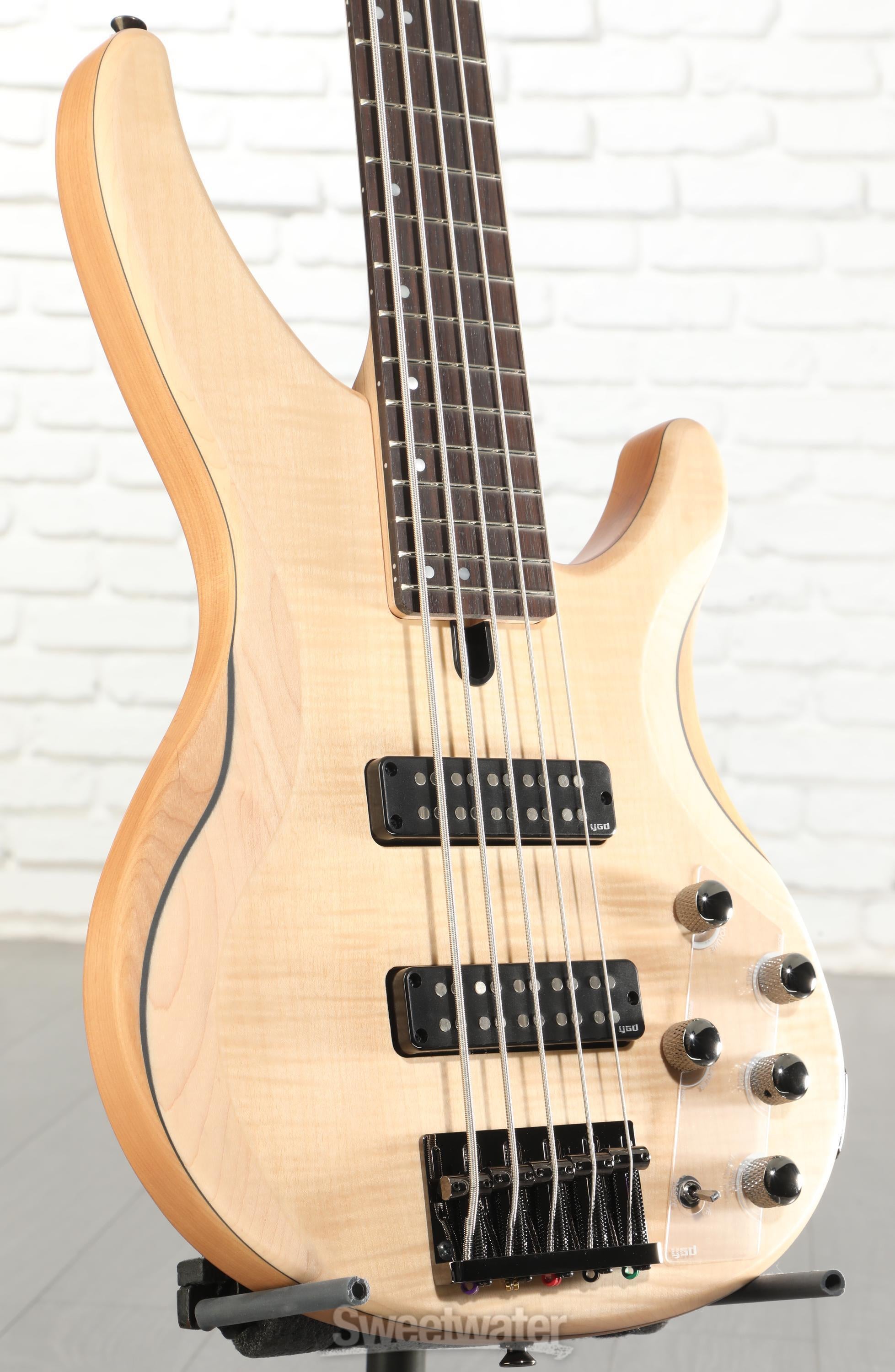 Yamaha TRBX605FM 5-string Bass Guitar - Natural Satin | Sweetwater