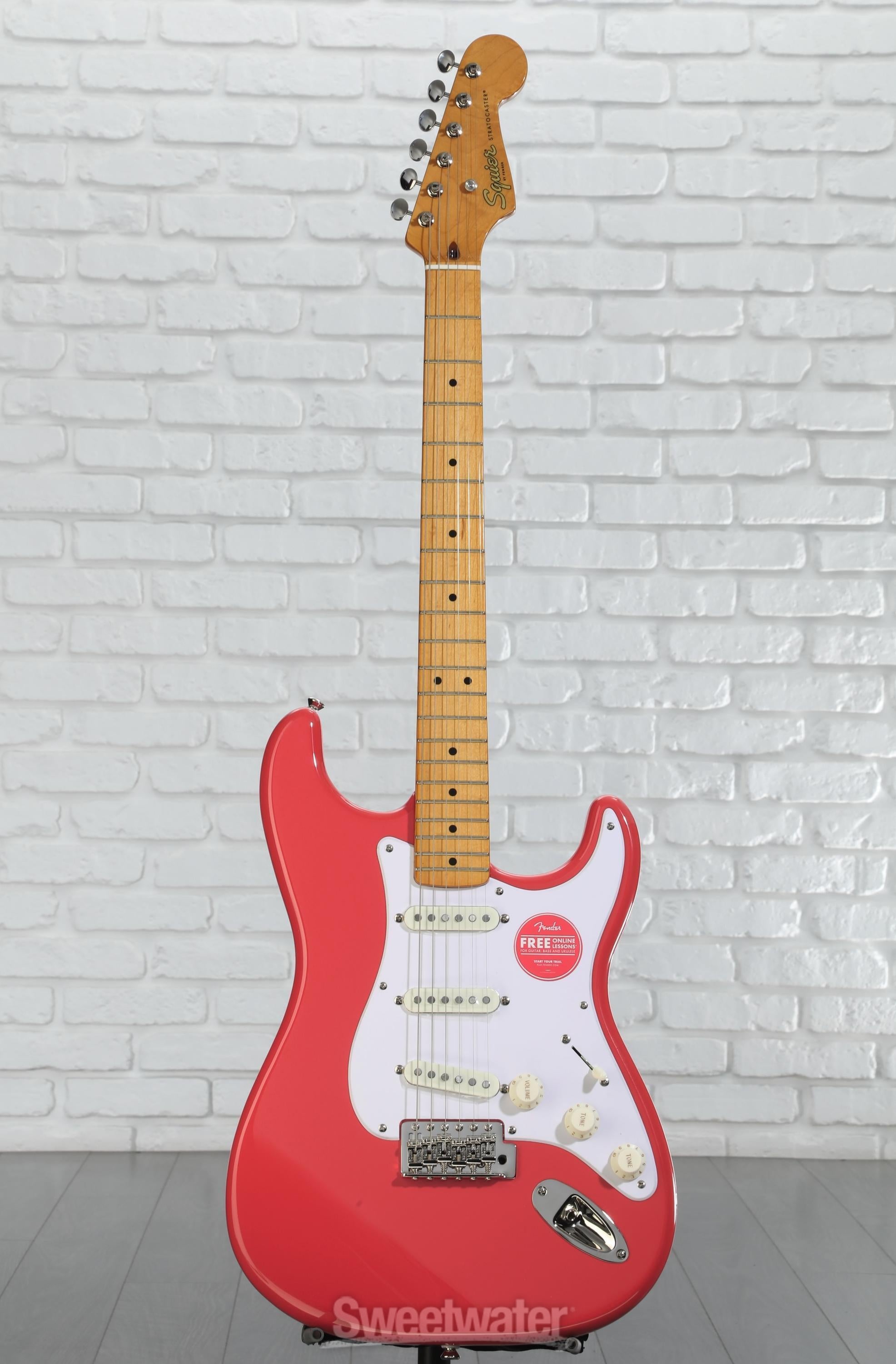 ギター squier classic vibe festa red Squier Classic Vibe '50s Stratocaster - Fiesta Red | Sweetwater