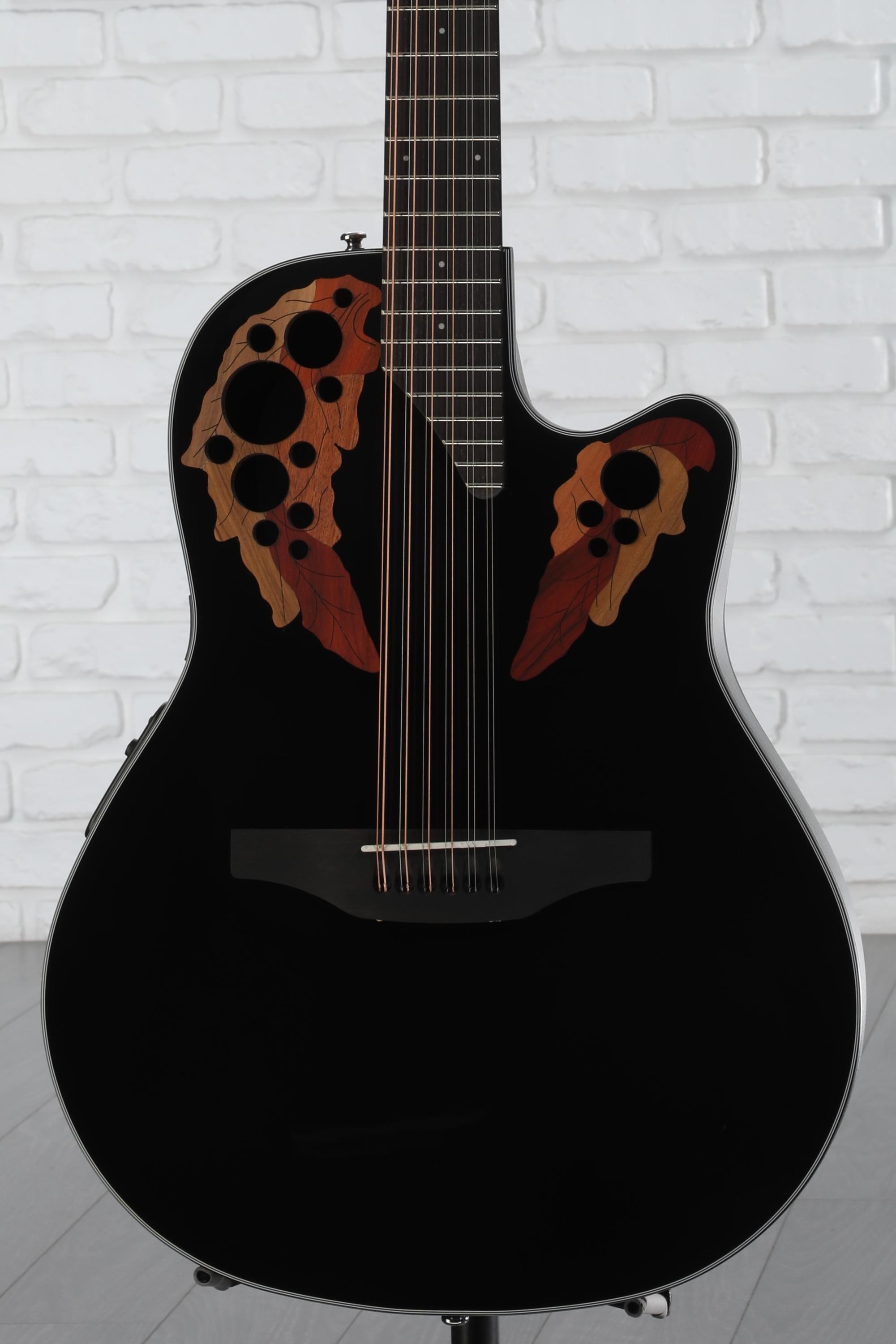 OVATION CELEBRITY ミディアムスケール CP212 BLACK Ovation Celebrity Standard Mid-Depth Acoustic-Electric