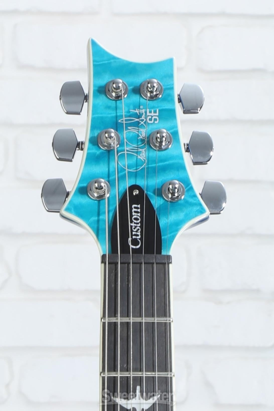 PRS SE Custom 24-08 Quilt Top Electric Guitar - Lake Blue
