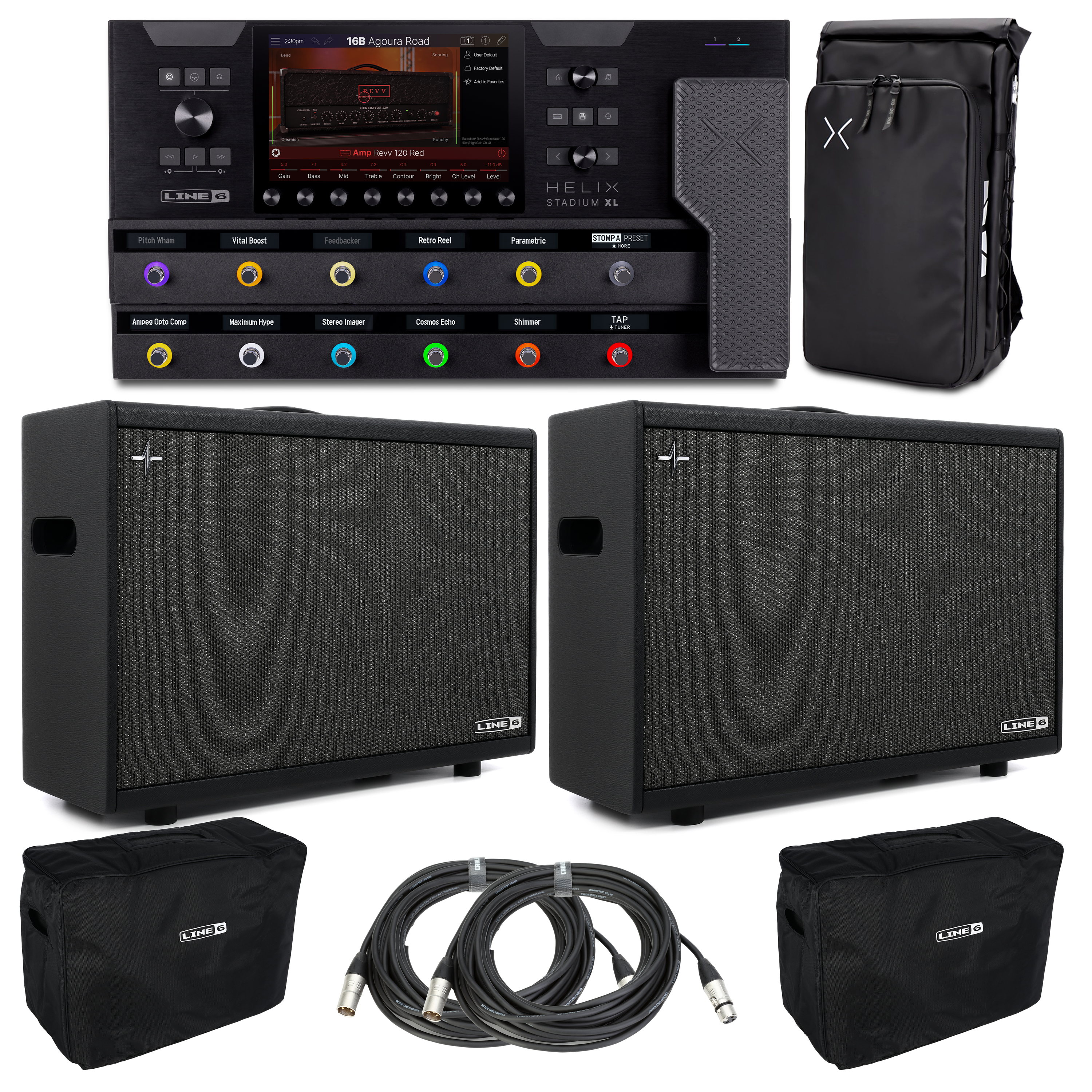 Line 6 Helix Stadium XL with Powercab 212 Plus Active Guitar