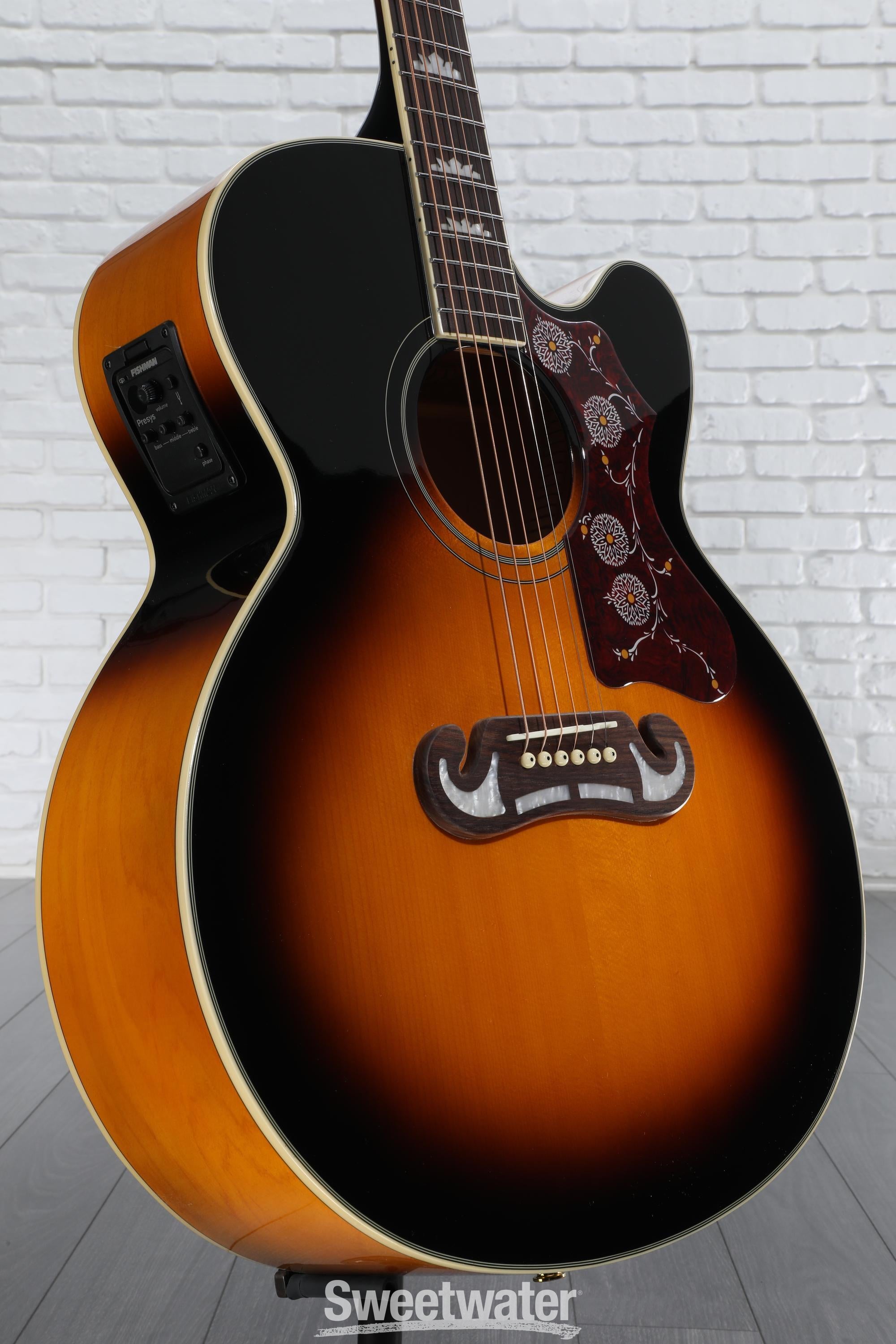 epiphone エレアコ　j-200ec oasis Epiphone J-200EC Studio Parlor Vintage Natural