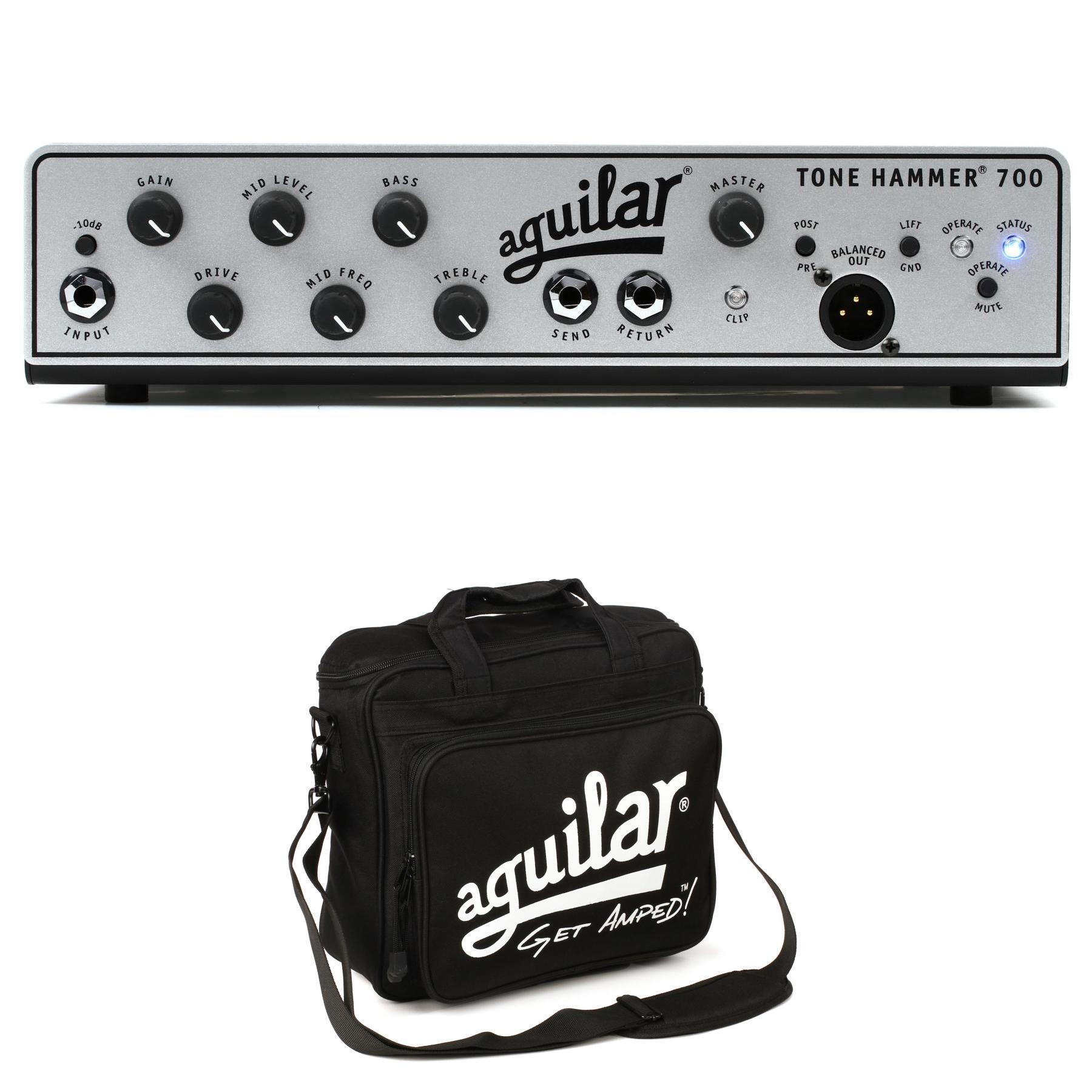 Aguilar Tone Hammer 700 - 700-watt Super Light Head and Carry Bag