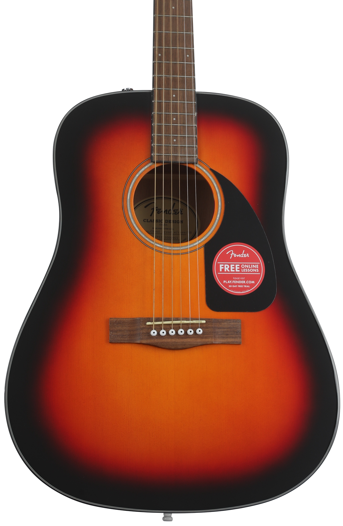 Fender CD-60 Acoustic Guitar - Sunburst | Sweetwater