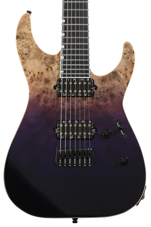 ESP E-II M-II 7 NT Electric Guitar - Purple Natural Fade | Sweetwater