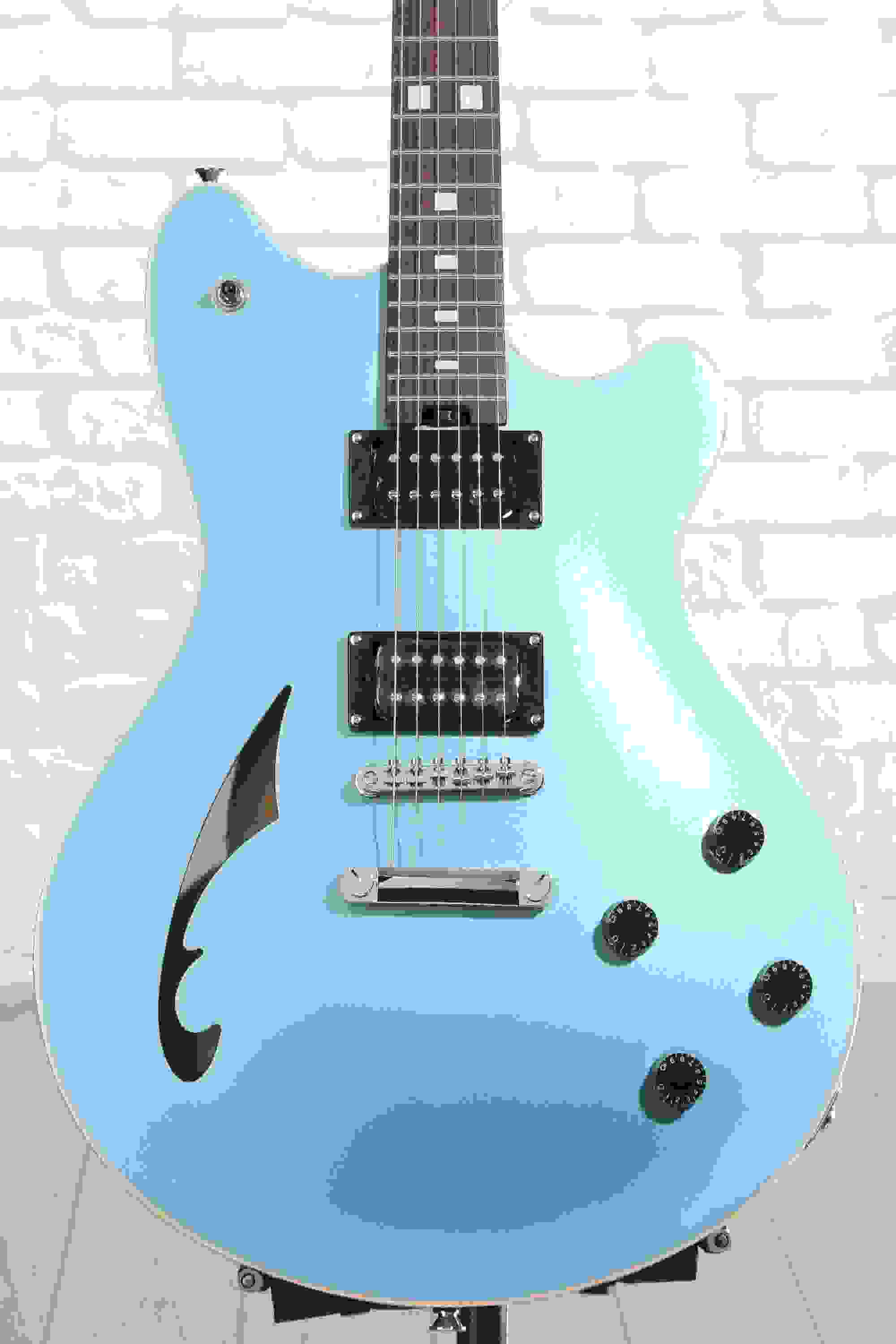 EVH SA-126 Standard Semi-hollowbody Electric Guitar - Sweetwater Exclusive Pelham Blue