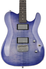 Photo of G&L Tribute ASAT Deluxe Carved Top Electric Guitar - Bright Blueburst