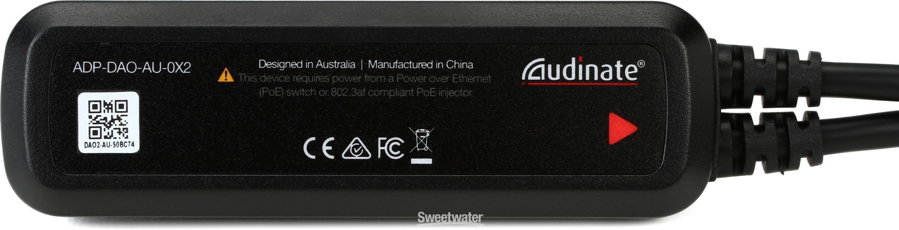 Audinate Dante AVIO 2-channel Analog Output Adapter | Sweetwater