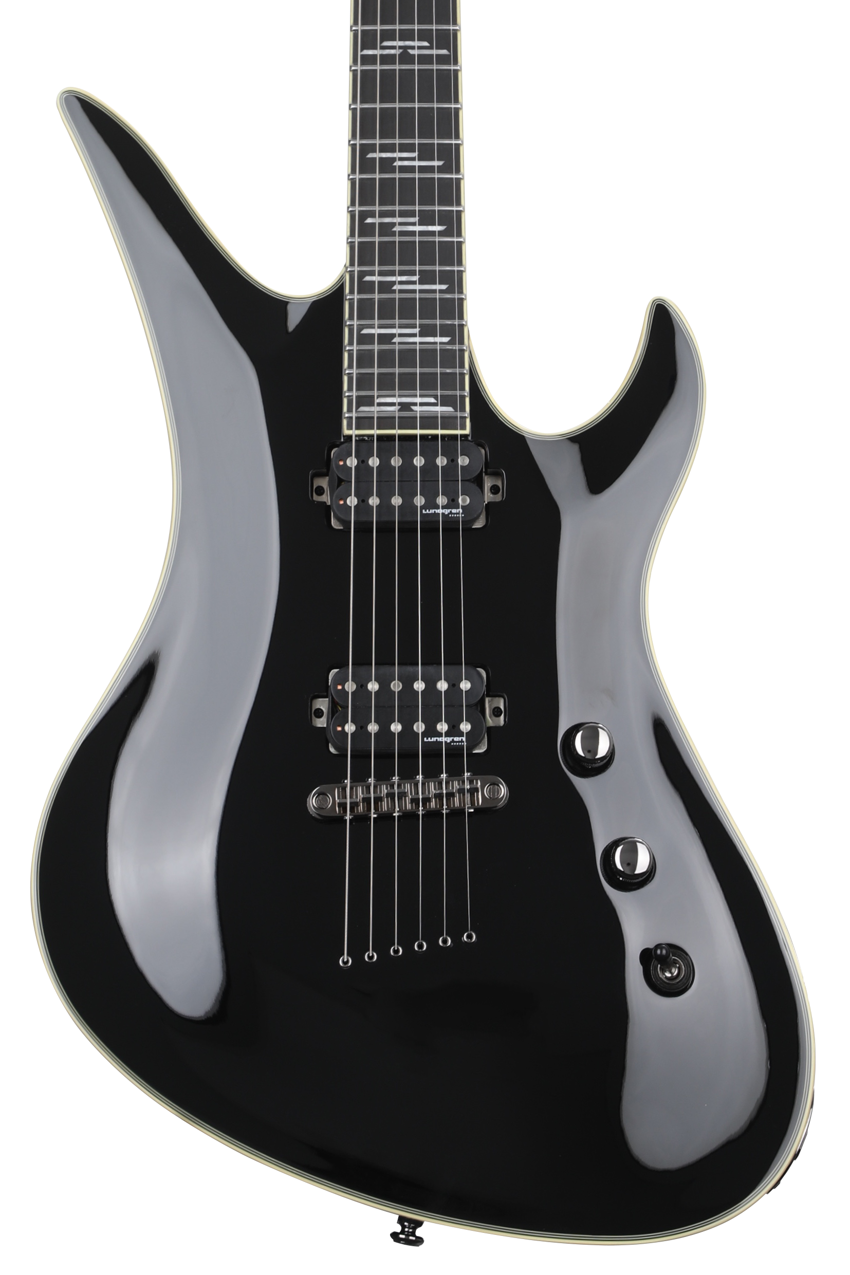Schecter Avenger Blackjack Electric Guitar - Black Gloss | Sweetwater
