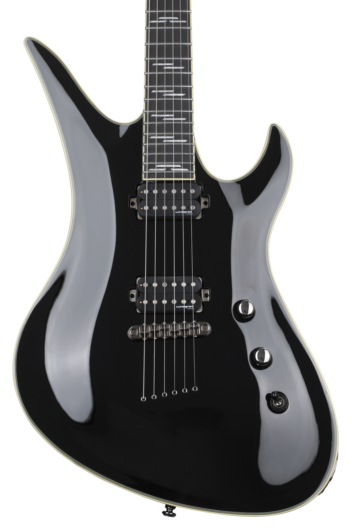 Schecter Avenger Blackjack Electric Guitar - Black Gloss | Sweetwater