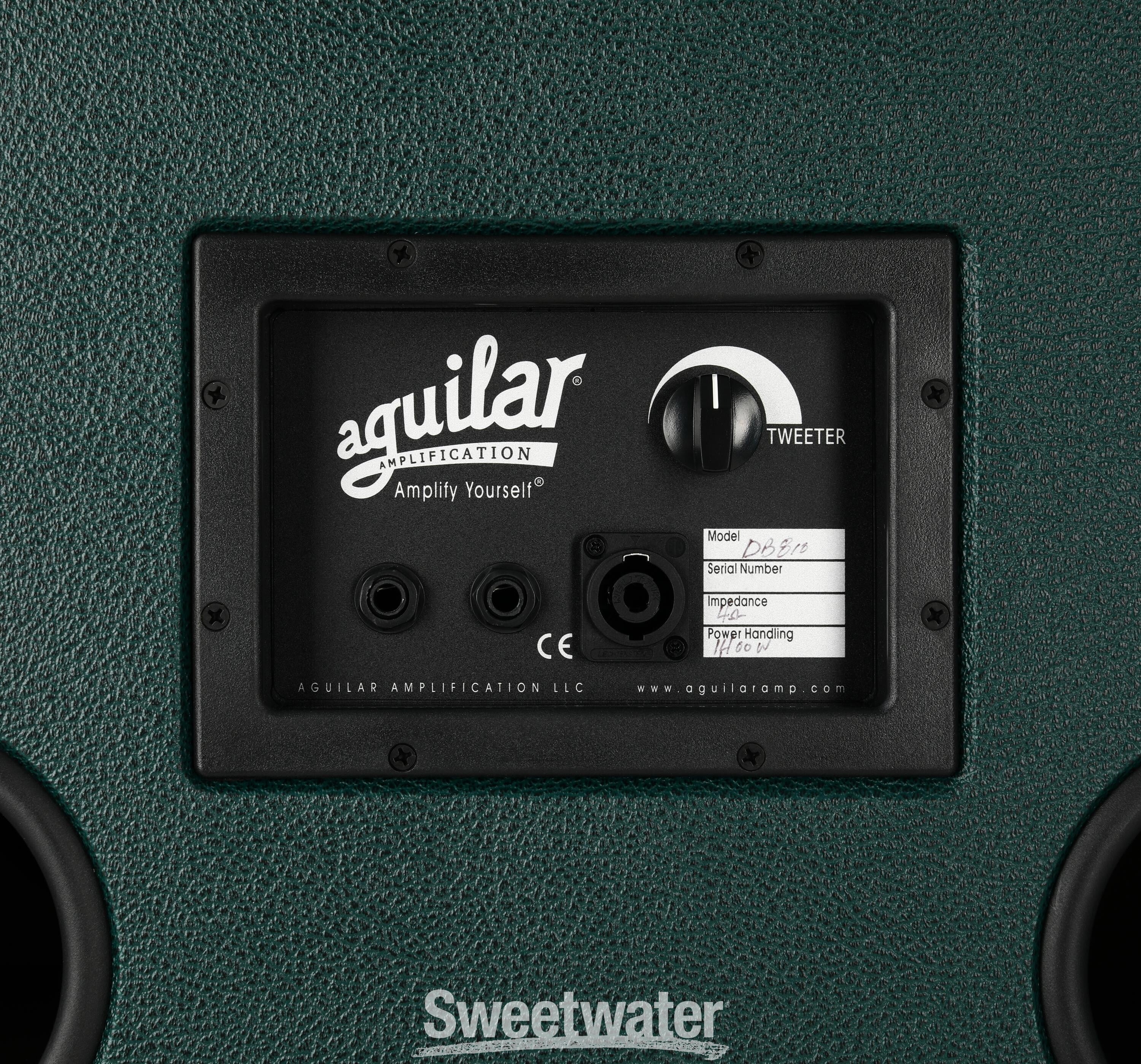 Aguilar DB 810 - 1400-watt 8 x 10-inch Bass Cabinet, Monster Green