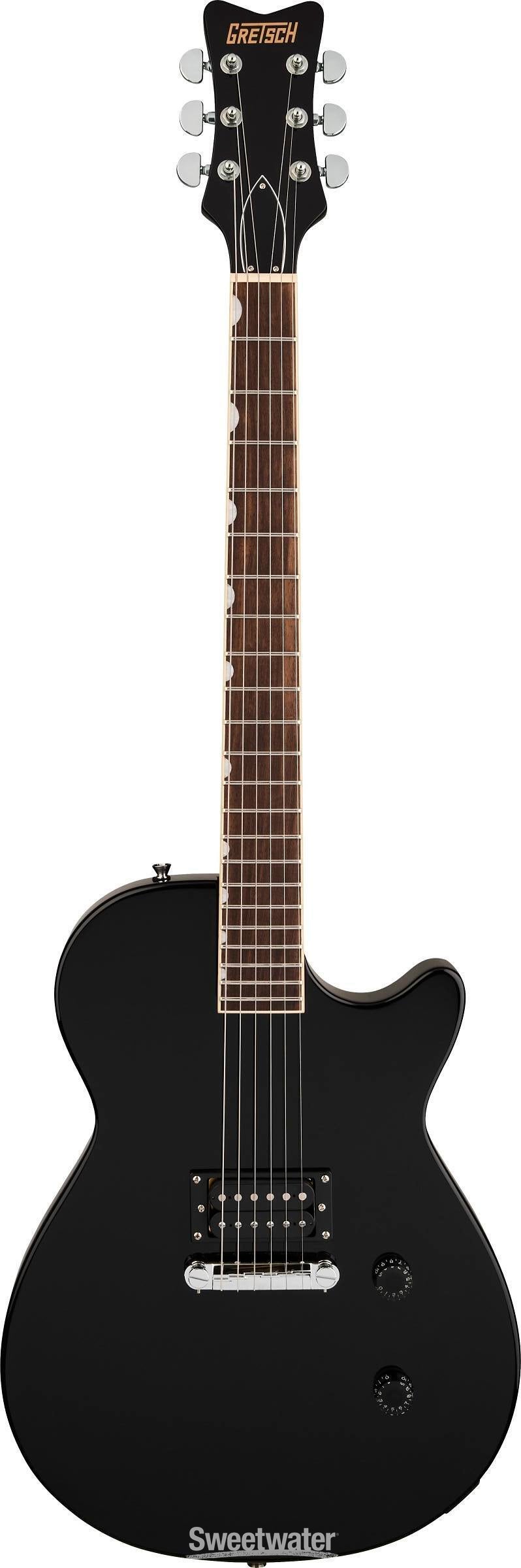 Gretsch Streamliner Jet Club 1 Pickup Electric Guitar - Jet Black