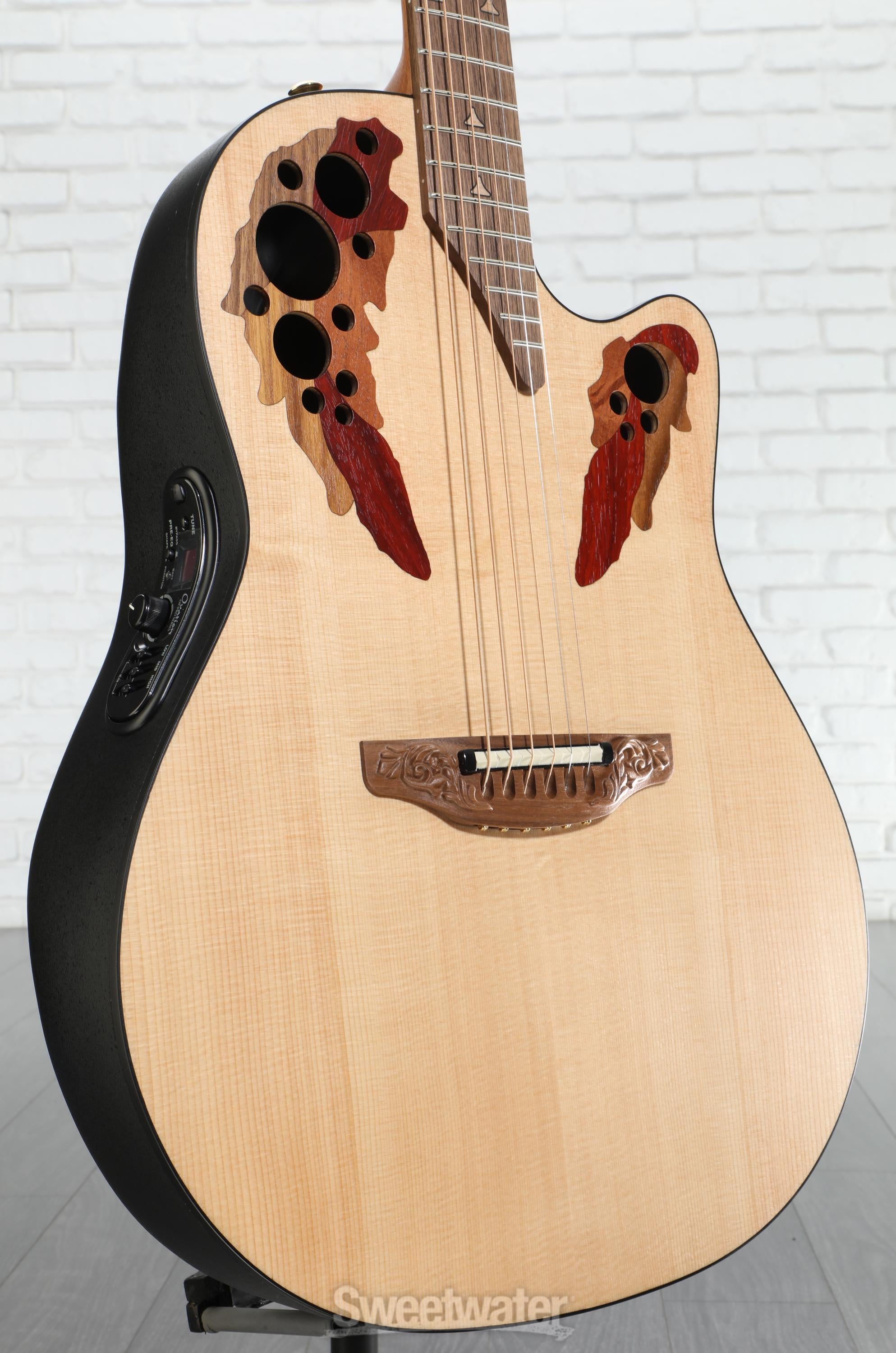 オベーション　USA Ovation elite エレアコ　ギター Ovation USA Elite Deep Cutaway E-Acoustic Guitar - Natural