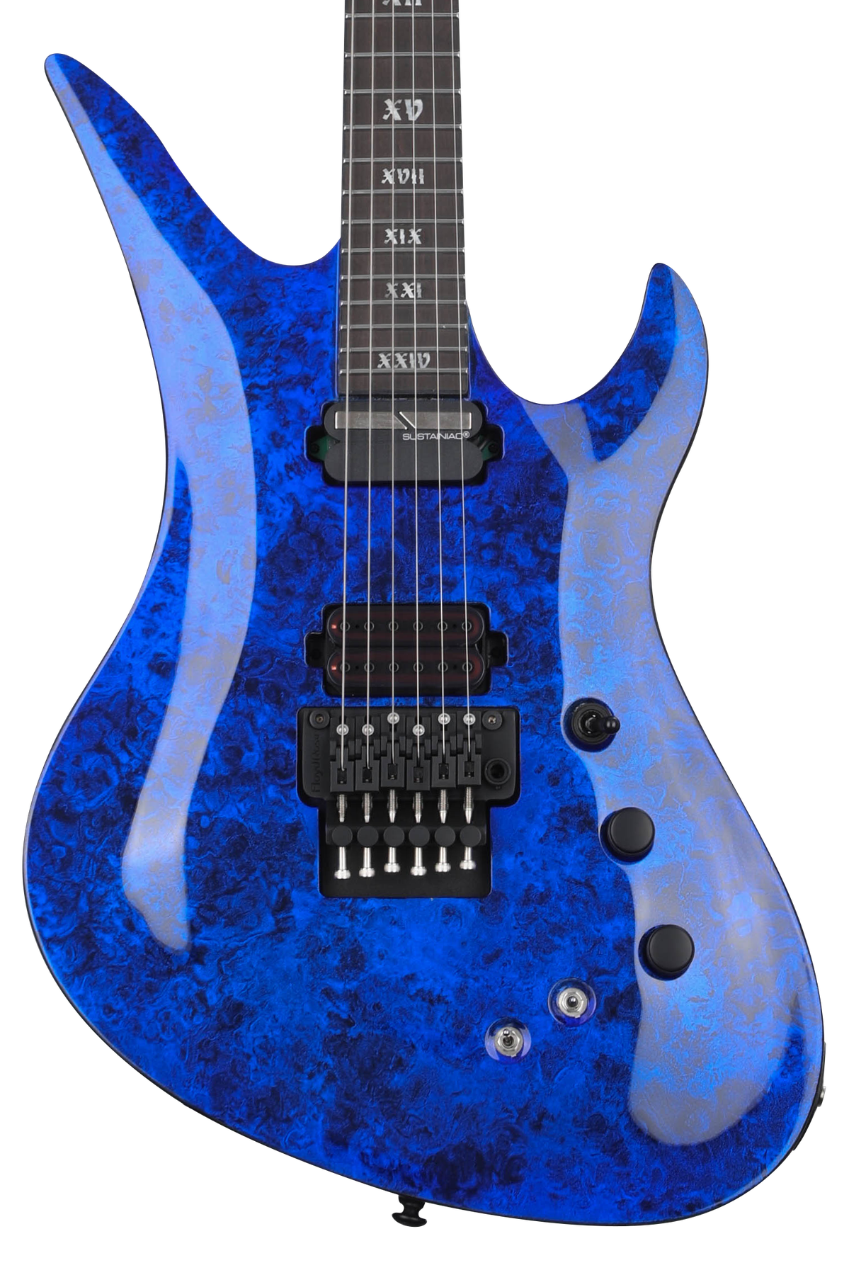 Schecter Avenger FR S Apocalypse Electric Guitar - Blue Reign