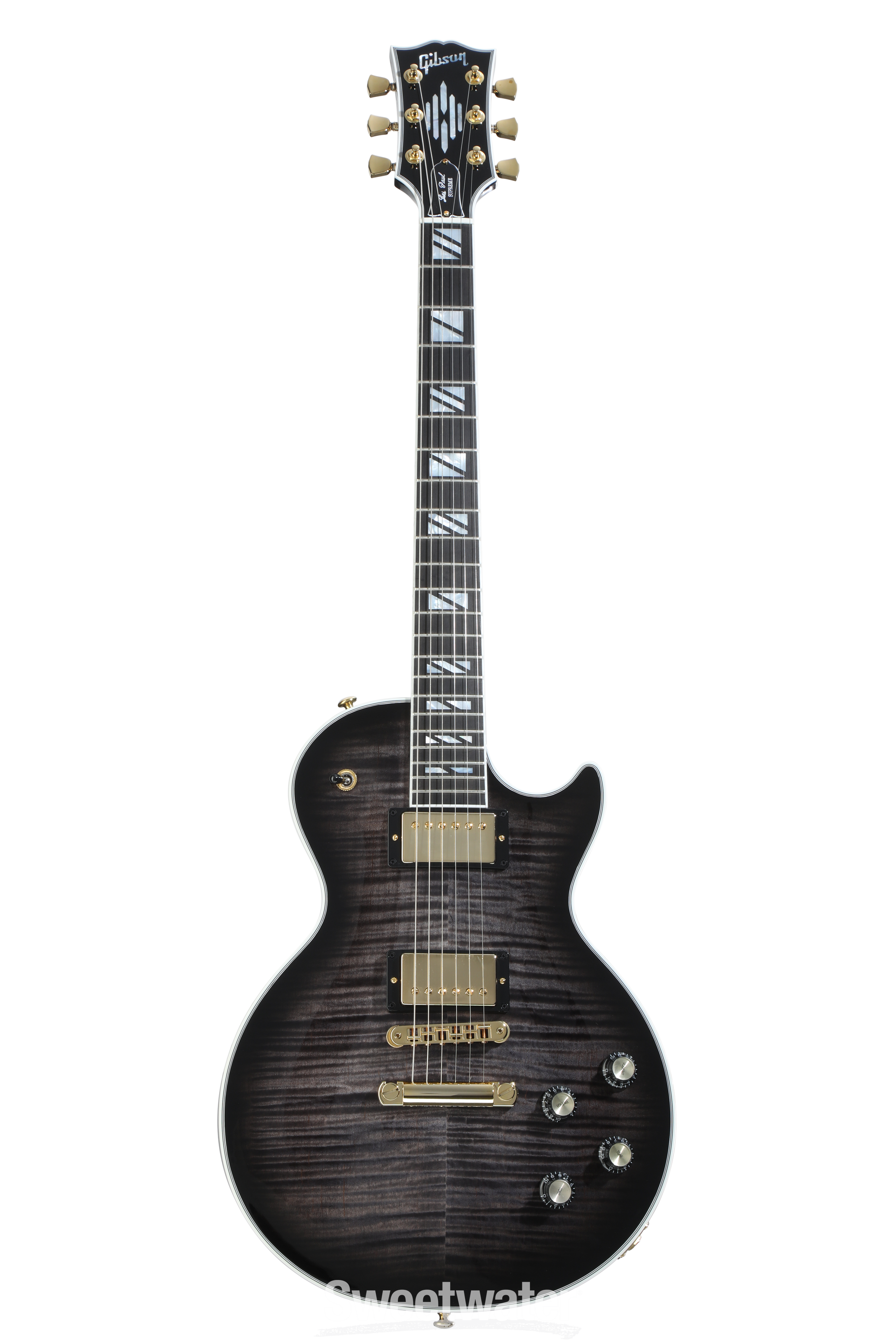 Gibson Les Paul Supreme Electric Guitar - Trans Ebony Burst