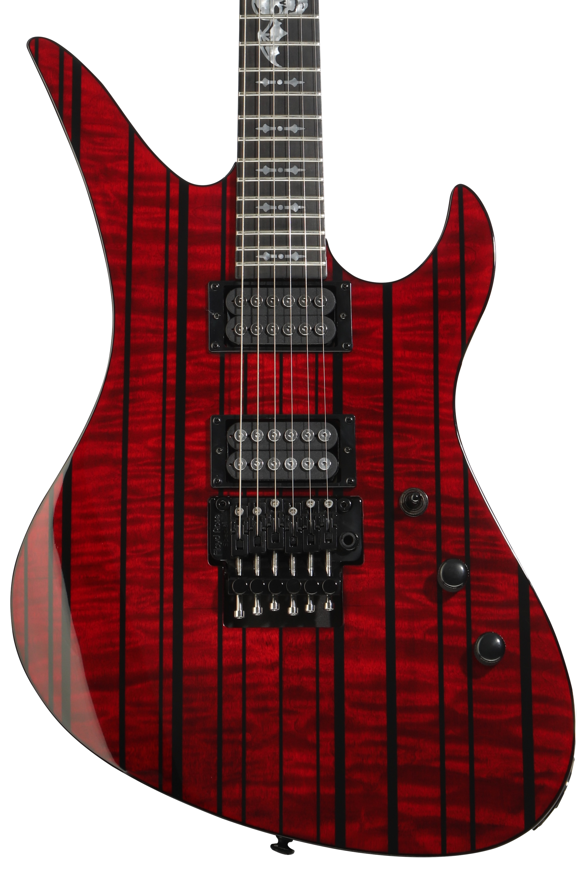 Schecter Synyster Gates Custom - Gloss Black with Silver Stripes