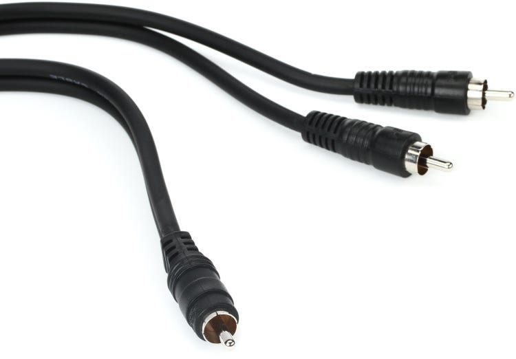Hosa CYA-103 Y Cable - RCA Male to Dual RCA Male - 3 foot