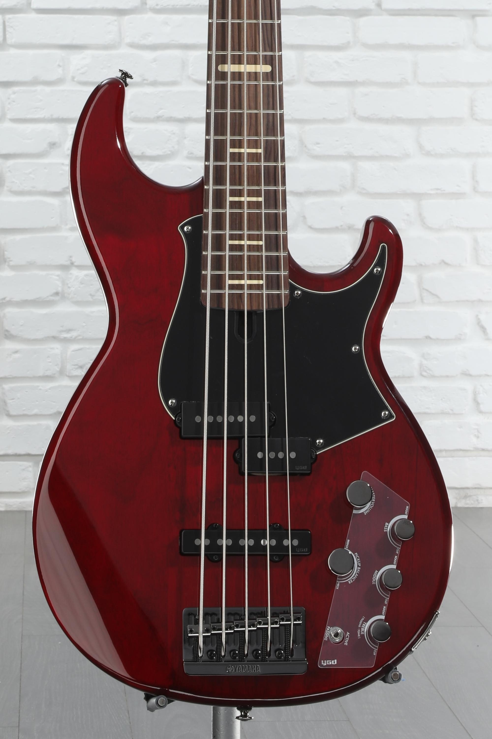 Yamaha BB735A 5-string Bass Guitar - Fired Red | Sweetwater Yamaha BB735A 5-string Bass Guitar - Fired Red | Sweetwater